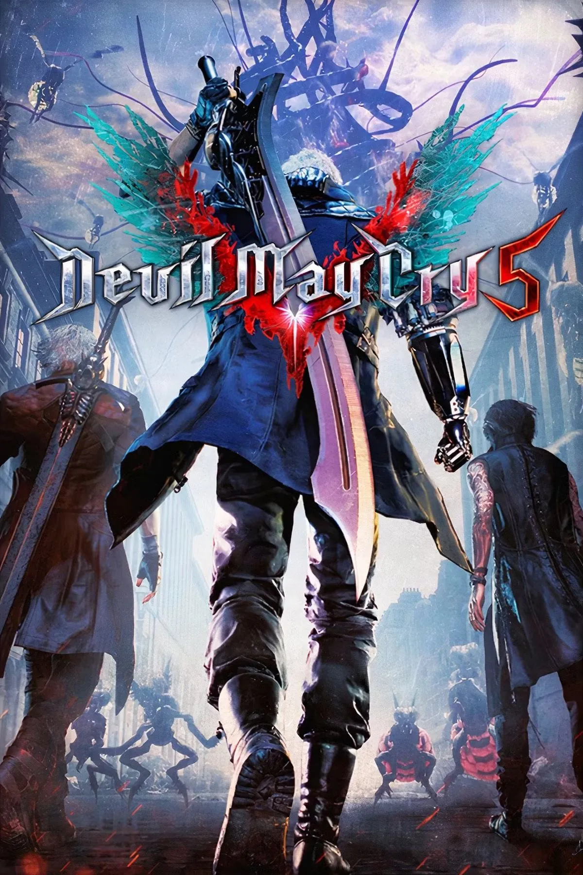 Ảnh bìa chính thức của tựa game Devil May Cry 5
