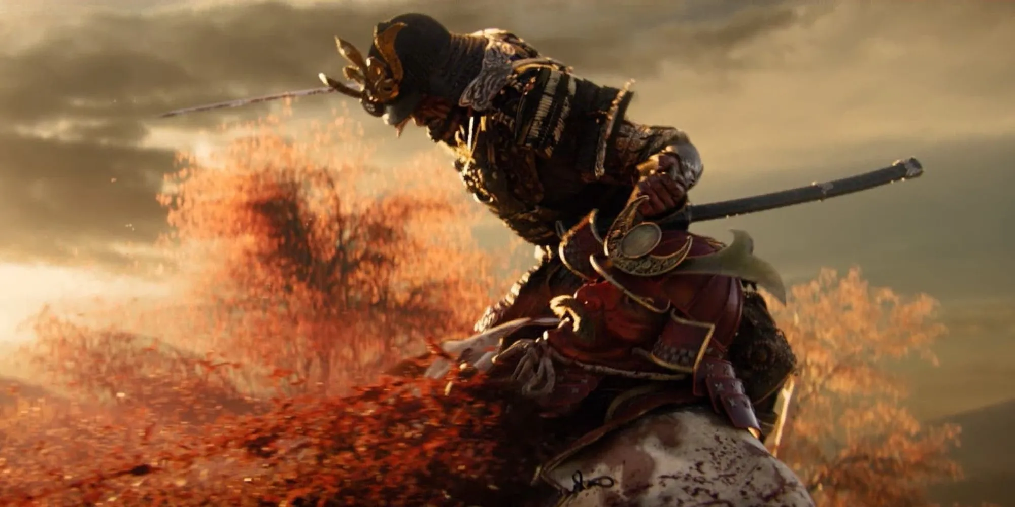Artwork của game Ghost of Tsushima, người tiền nhiệm của Ghost of Yotei