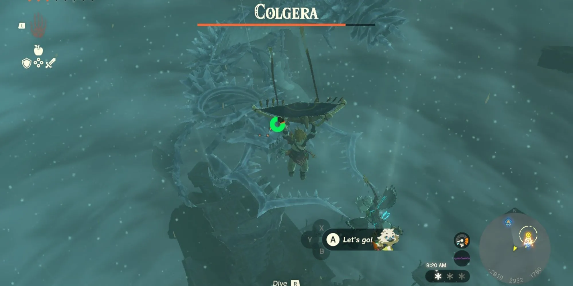 Boss Colgera trong game The Legend of Zelda: Tears of the Kingdom