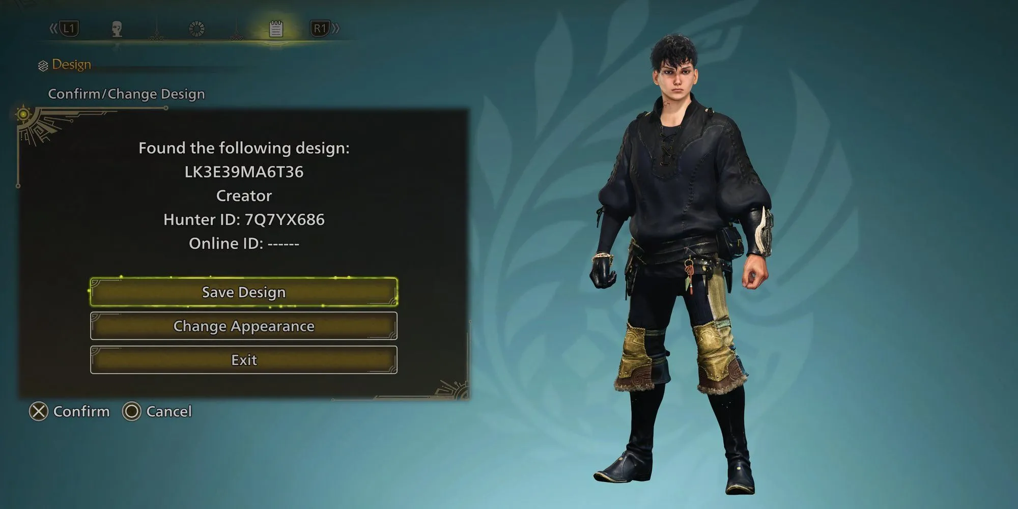 Code tạo nhân vật Sung Jinwoo trong Monster Hunter Wilds