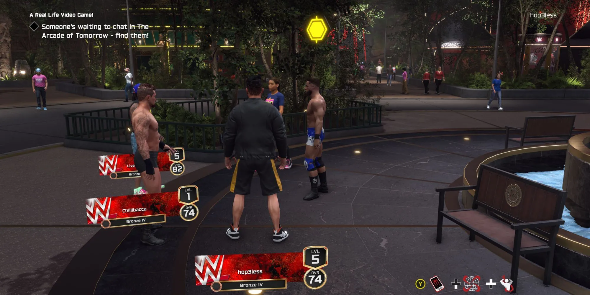 Đô vật Austin Theory xuất hiện trong chế độ The Island của game WWE 2K25