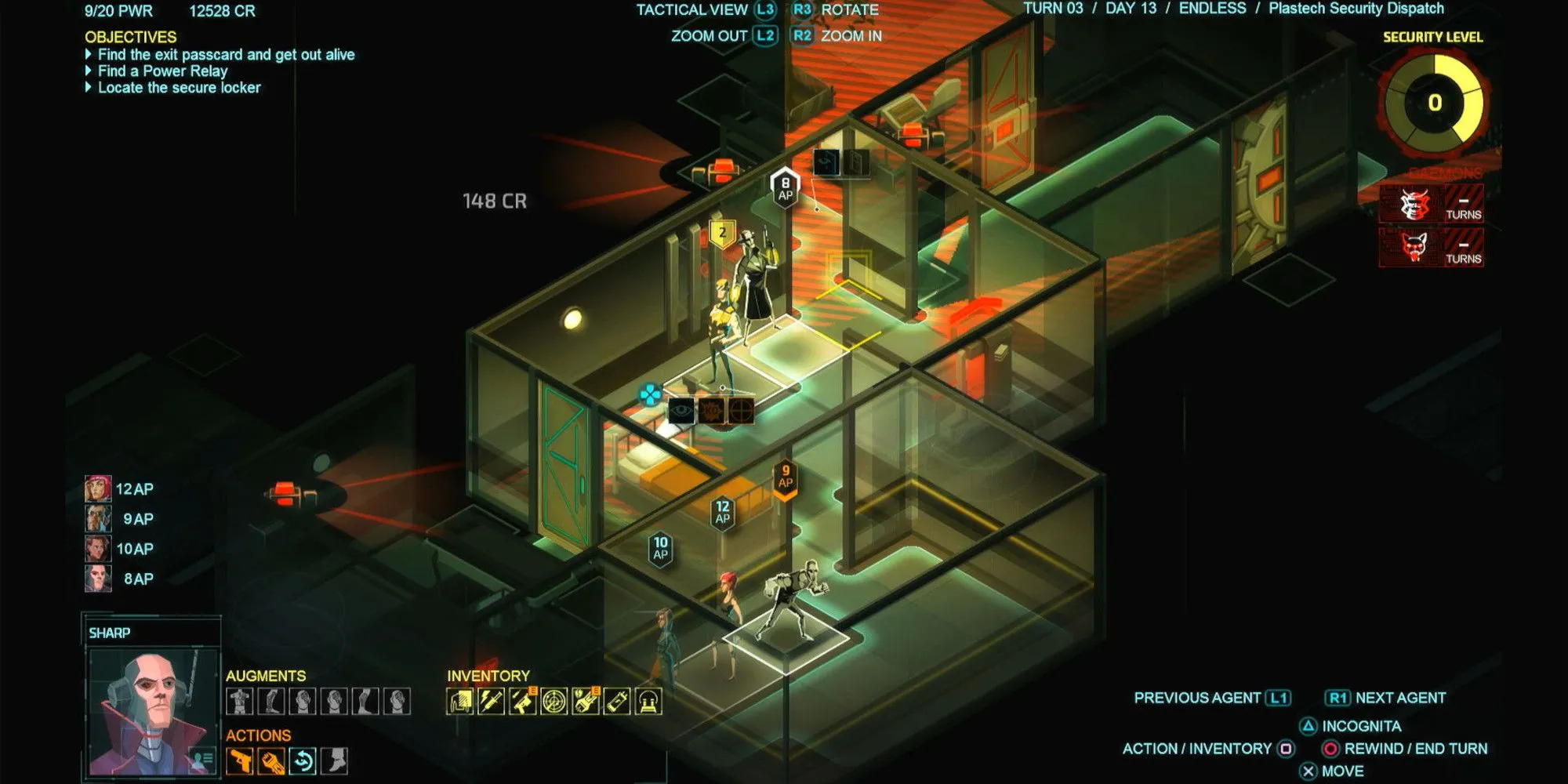 Đội điệp viên hành động lén lút trong game chiến thuật theo lượt Invisible, Inc.