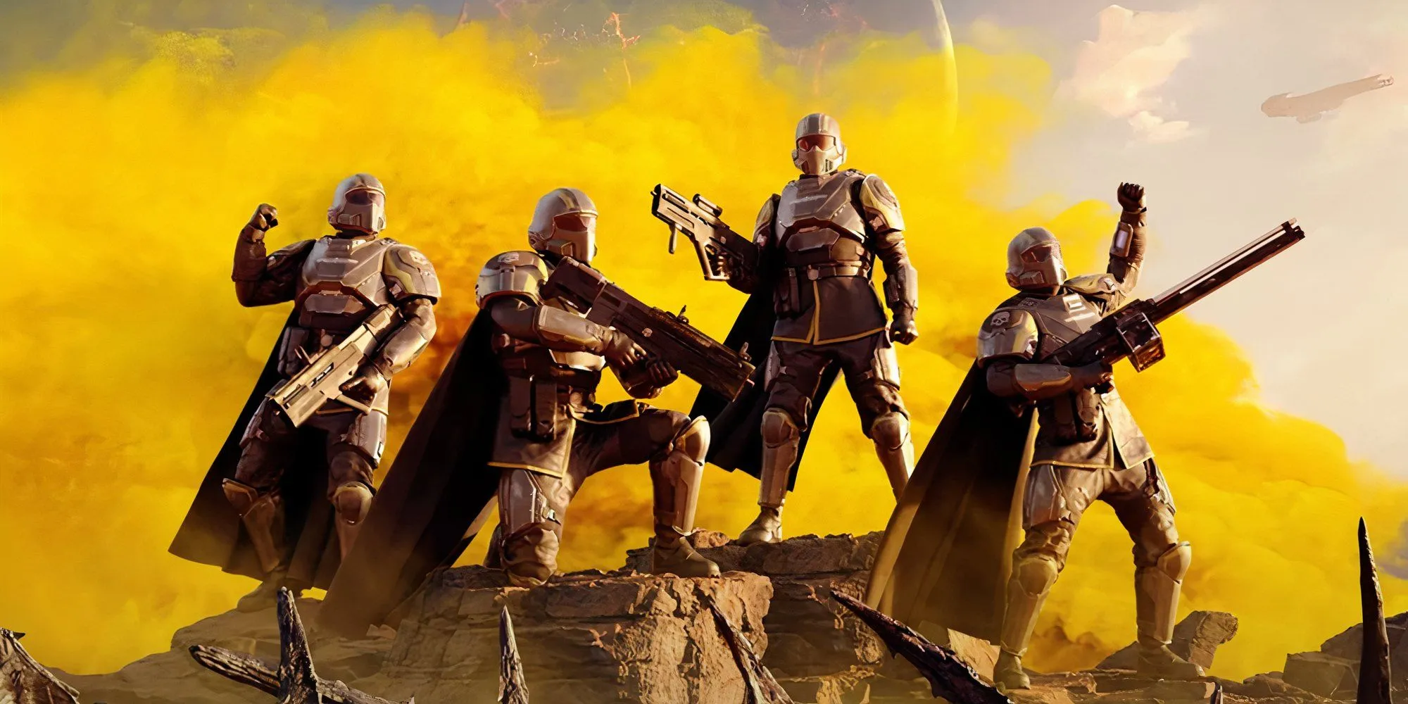 Đội Helldivers 2 chiến đấu chống lại bầy quái vật ngoài hành tinh