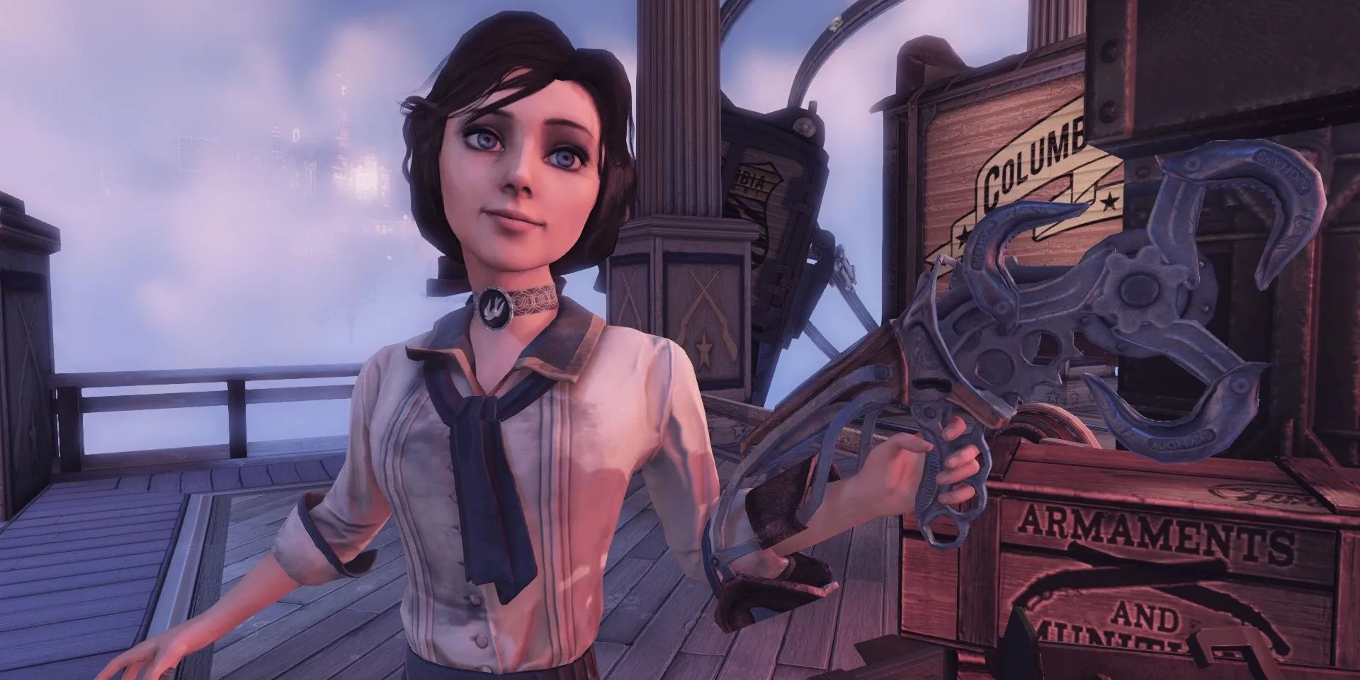 Elizabeth với Sky-Hook trong BioShock Infinite