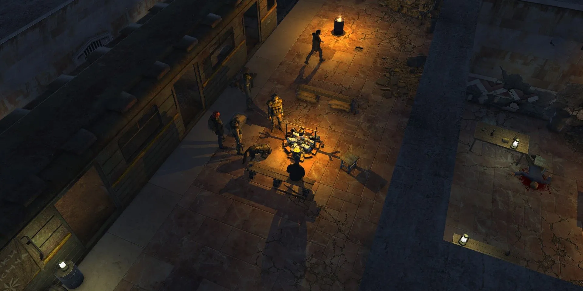 Giao diện bản đồ thế giới trong game RPG Atom RPG bối cảnh Liên Xô