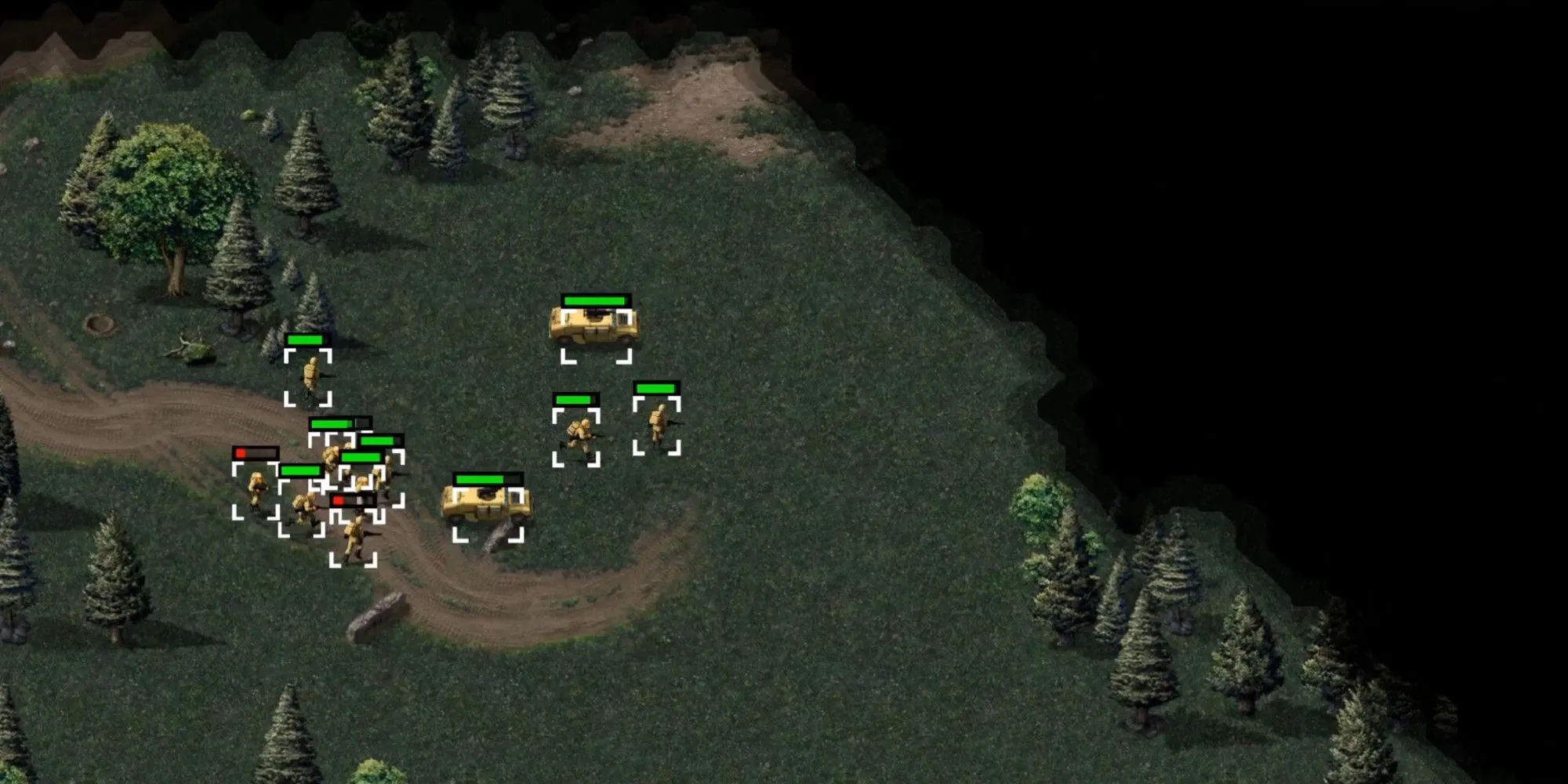 Giao diện chiến đấu quen thuộc của game chiến thuật thời gian thực Command &amp; Conquer Remastered Collection.