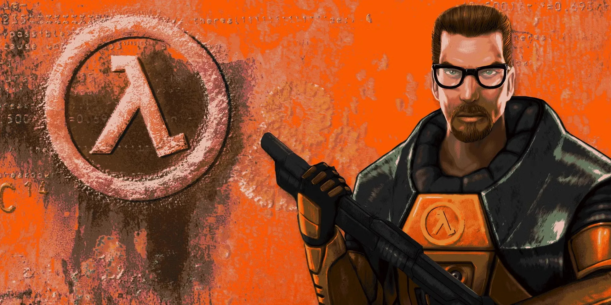 Hình ảnh biểu tượng của Half-Life, phiên bản gốc năm 1998