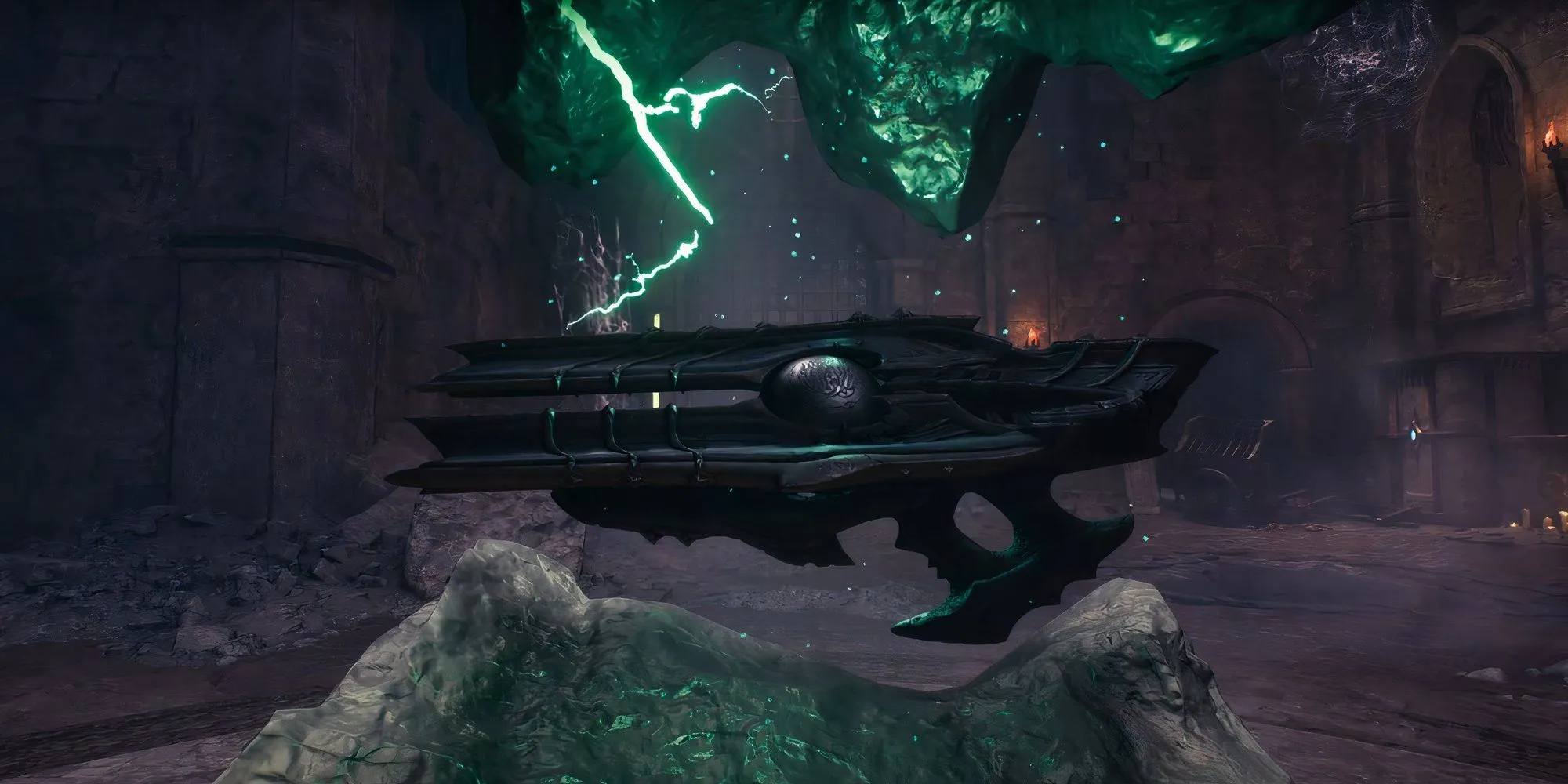 Hình ảnh cận cảnh vũ khí Reaver Chainshot mới trong DOOM The Dark Ages
