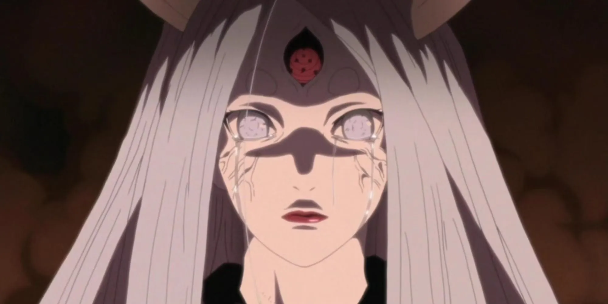 Kaguya Otsutsuki từ Naruto với biểu cảm kinh ngạc