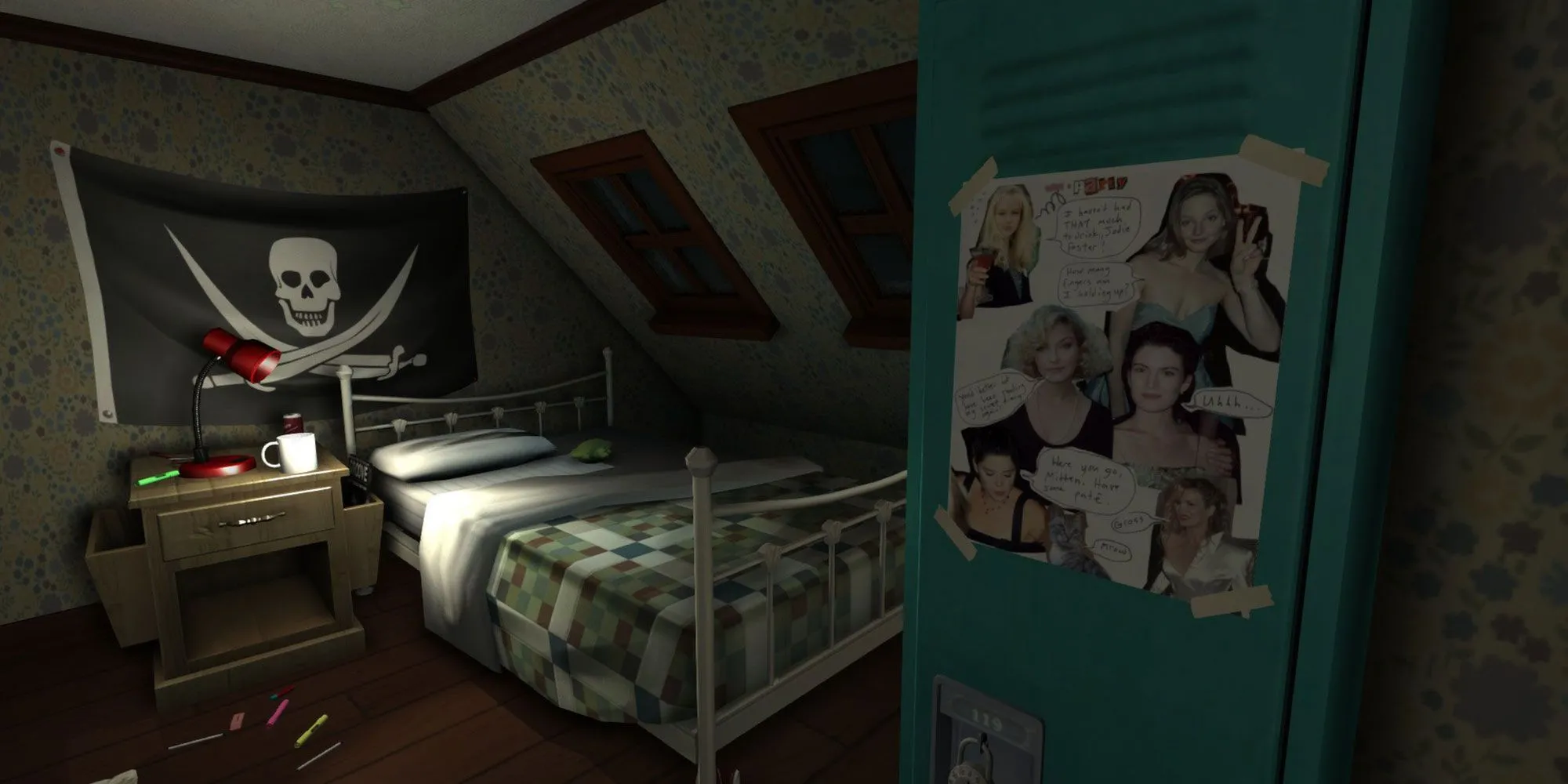Khung cảnh bên trong ngôi nhà vắng lặng trong Gone Home