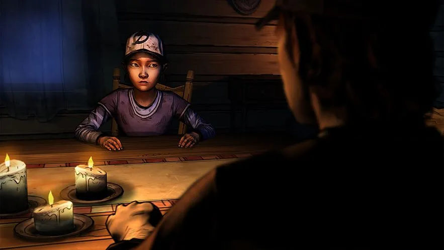 Khung cảnh trong căn bếp từ The Walking Dead của Telltale Games