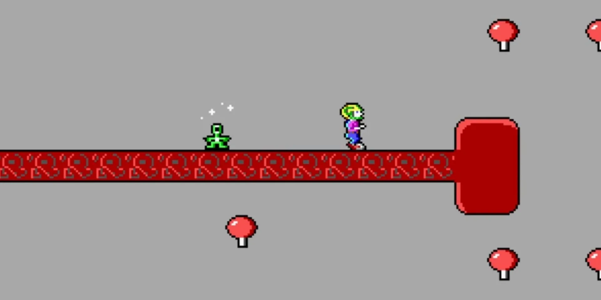 Lối chơi của game Commander Keen với nhân vật nhí Billy Blaze