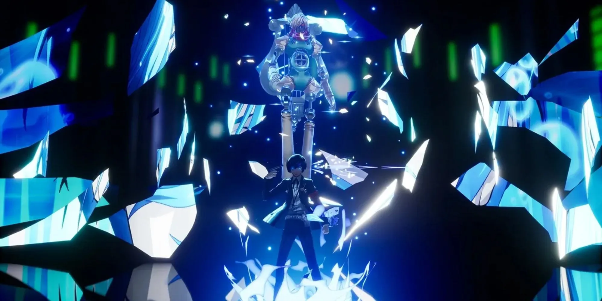 Makoto, nhân vật chính của Persona 3, giải phóng Persona của mình trong bản Persona 3 Reload