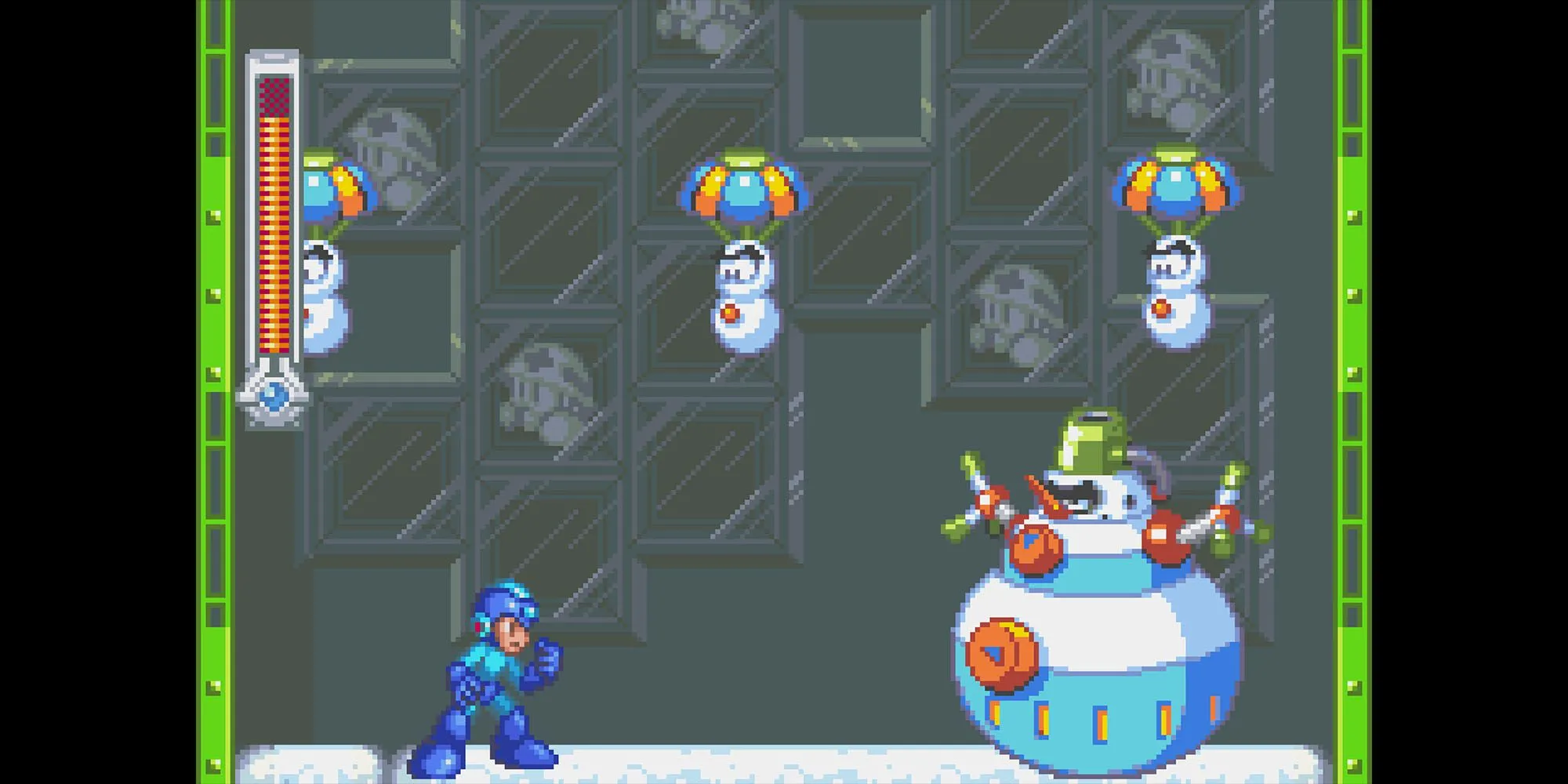Mega Man và Bass đứng cạnh nhau trong artwork của game