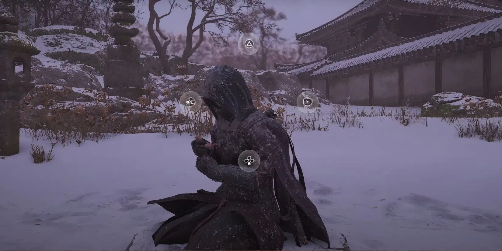 Mini-game QTE thiền định trong AC Shadows