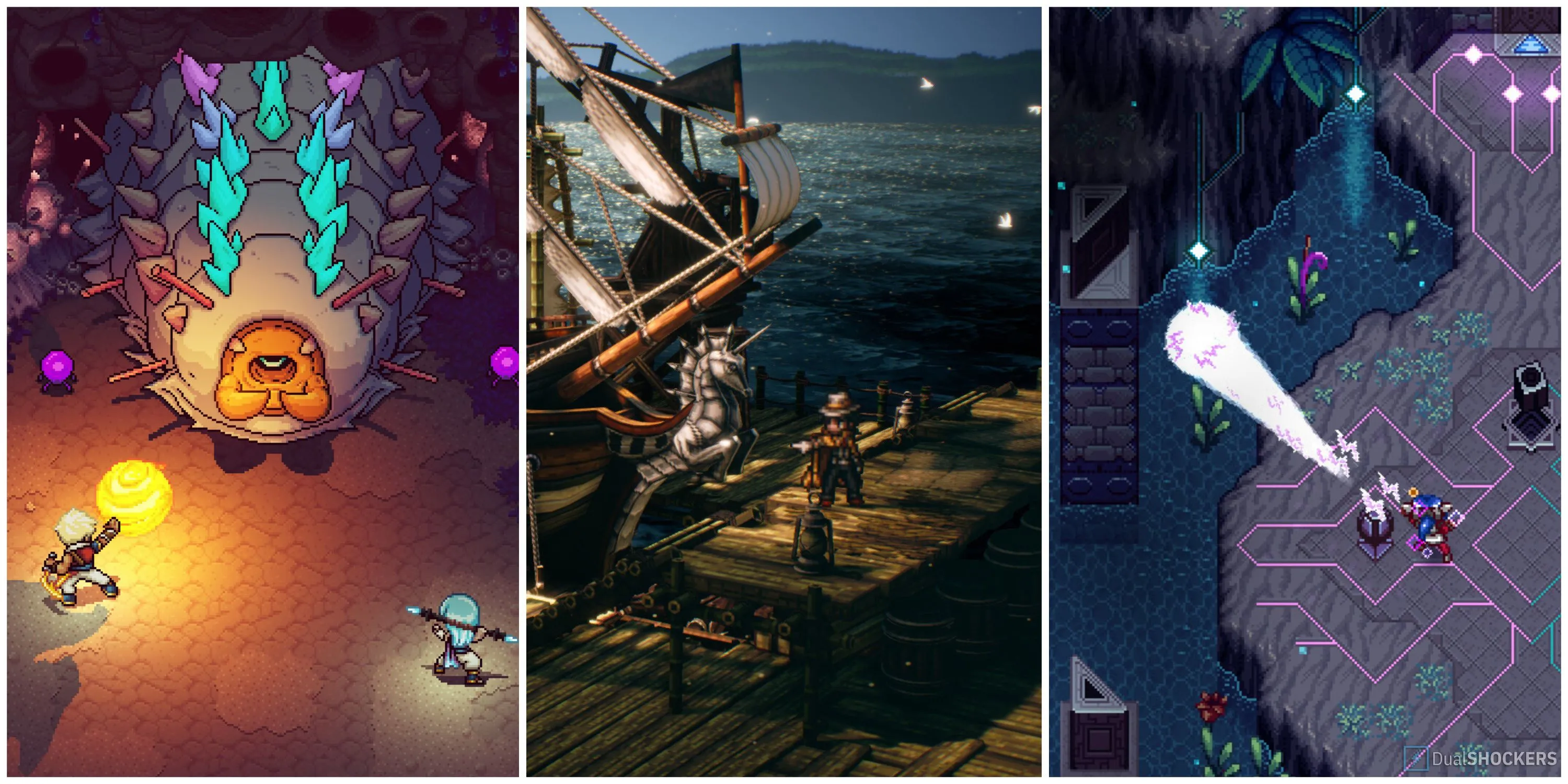 Một số game JRPG đồ họa pixel: Sea of Stars, Octopath Traveler 2, CrossCode