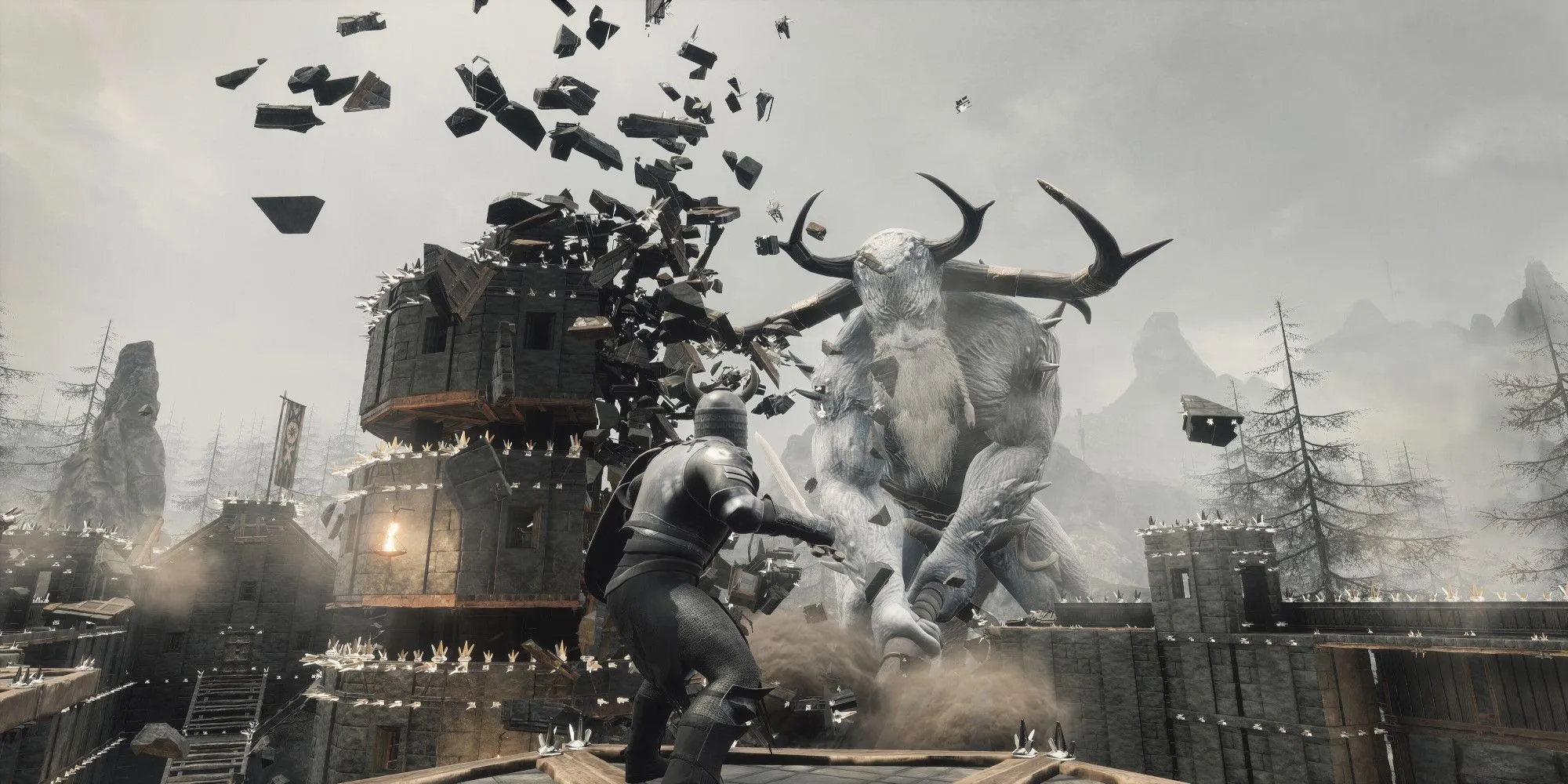 Người chơi Conan Exiles đối đầu với Avatar khổng lồ
