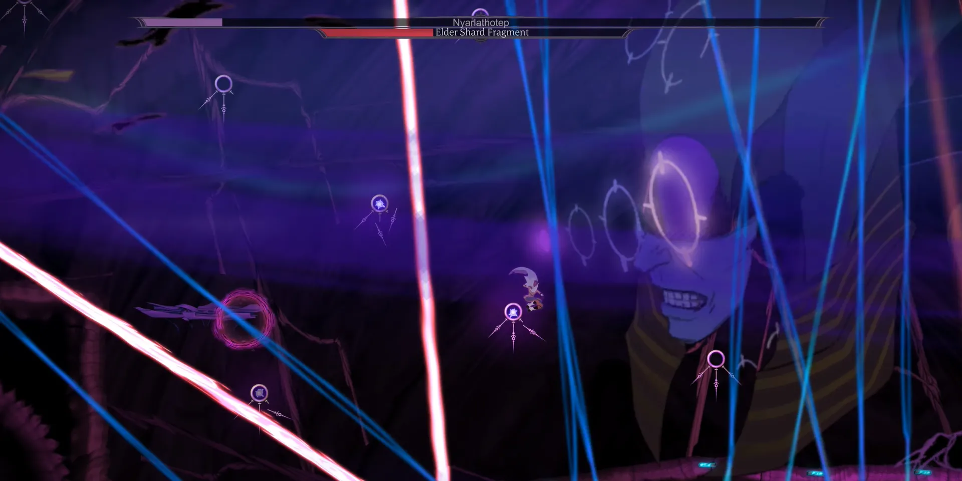 Nhân vật Nyarlathotep trong Sundered, một trong những kẻ thù chính