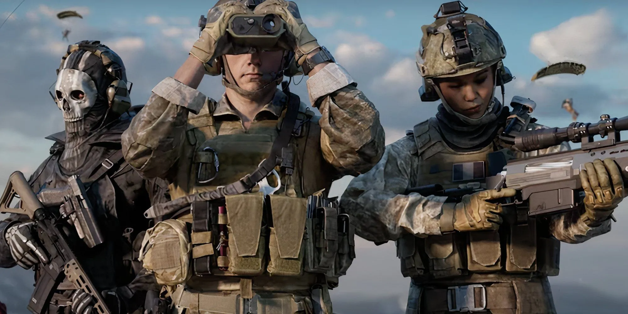 Nhóm game thủ chuẩn bị chiến đấu trên bản đồ Verdansk trong Warzone