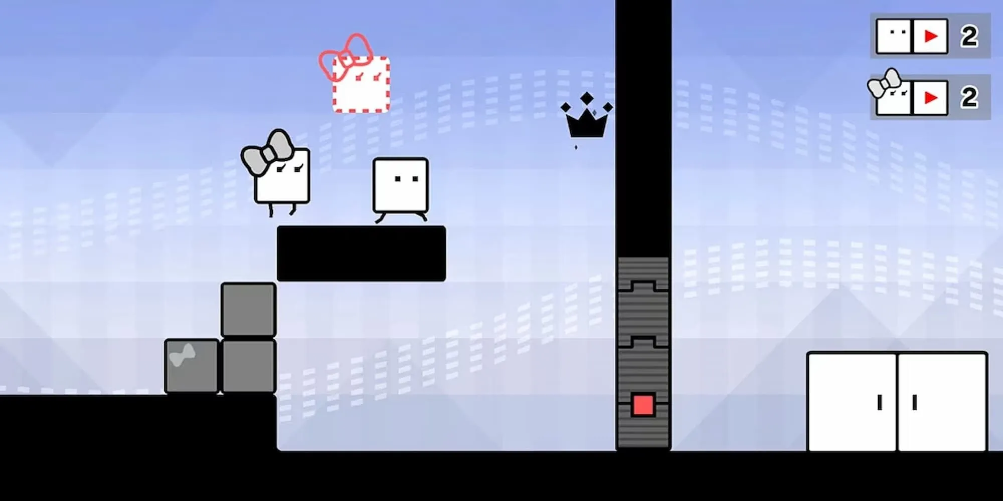 Physics Puzzle in BOXBOY! + BOXGIRL!