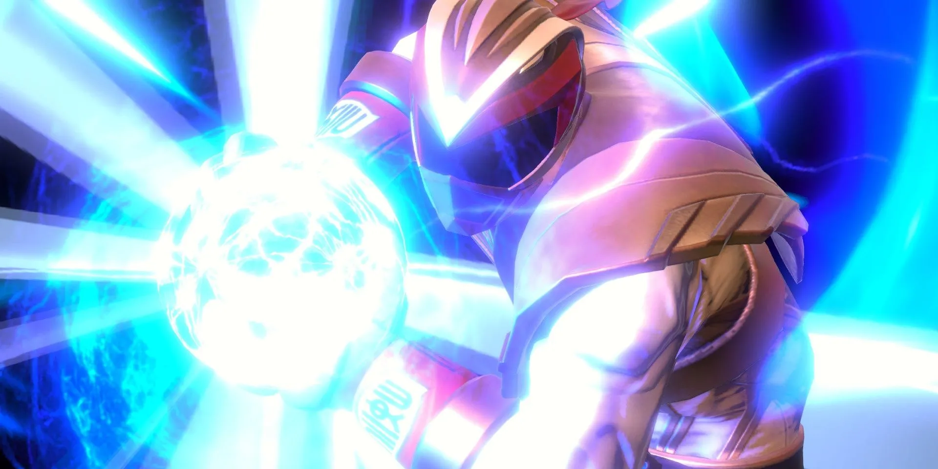 Ryu trong bộ giáp Crimson Hawk Ranger trong game đối kháng Power Rangers Battle for the Grid
