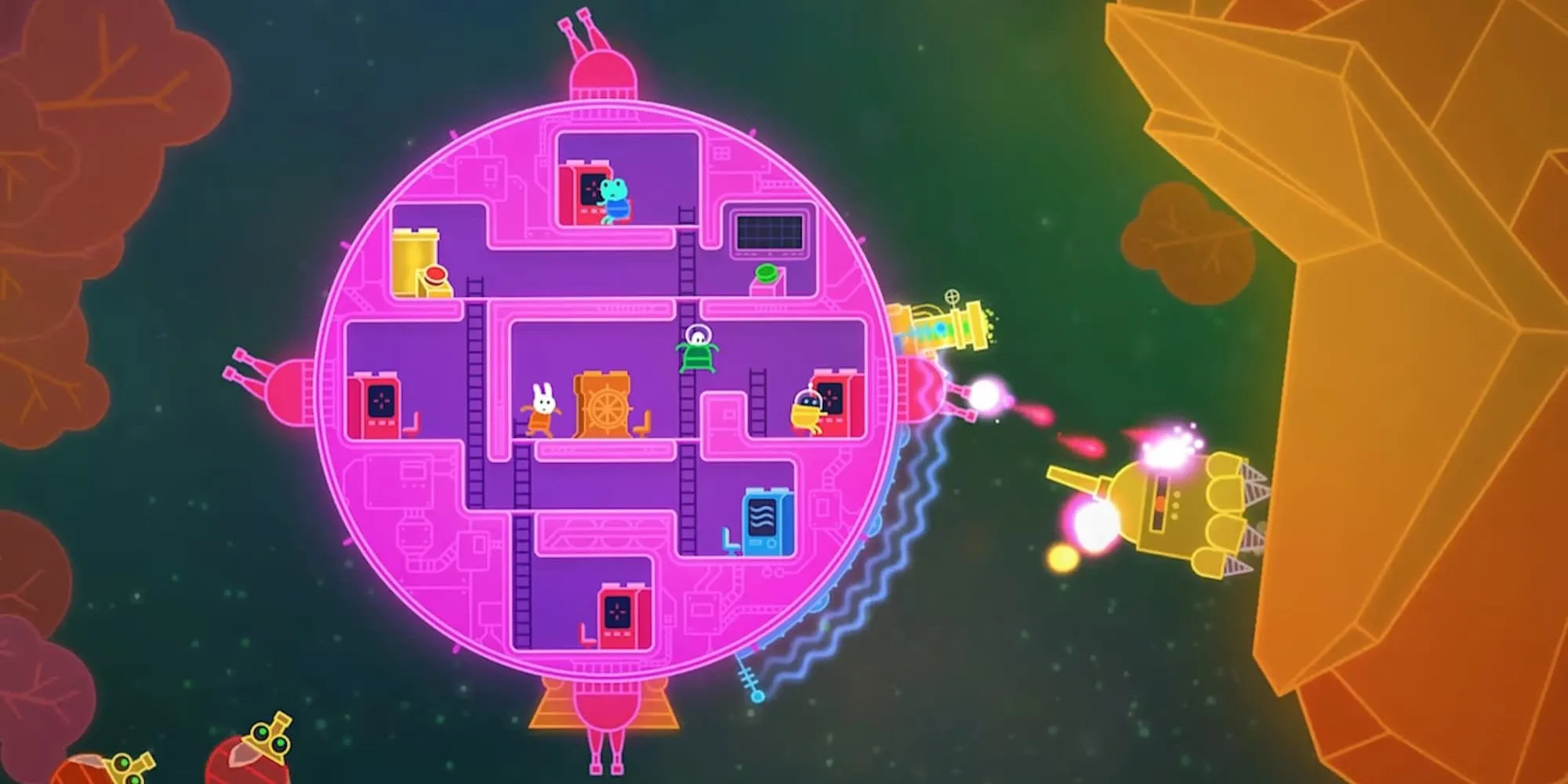 Spaceship in Lovers in a Dangerous Spacetime