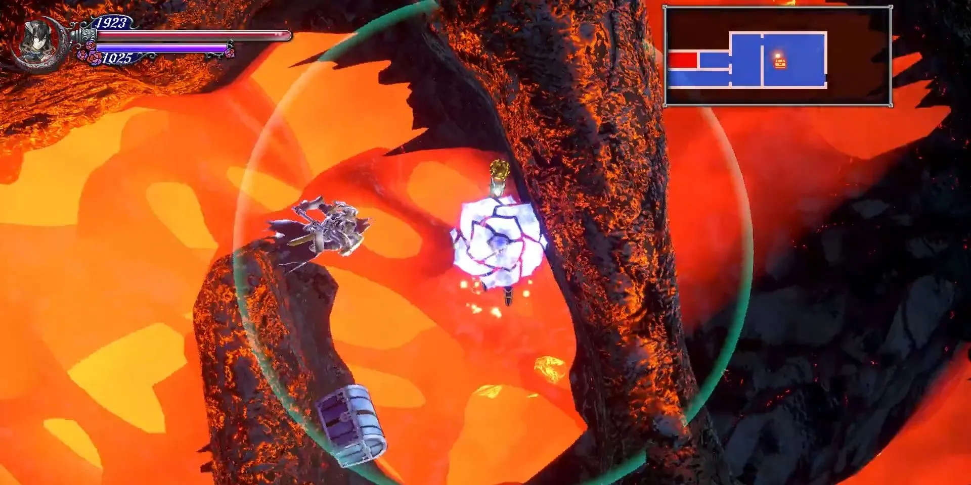 Sử dụng chiêu Invert trong Bloodstained: Ritual of the Night