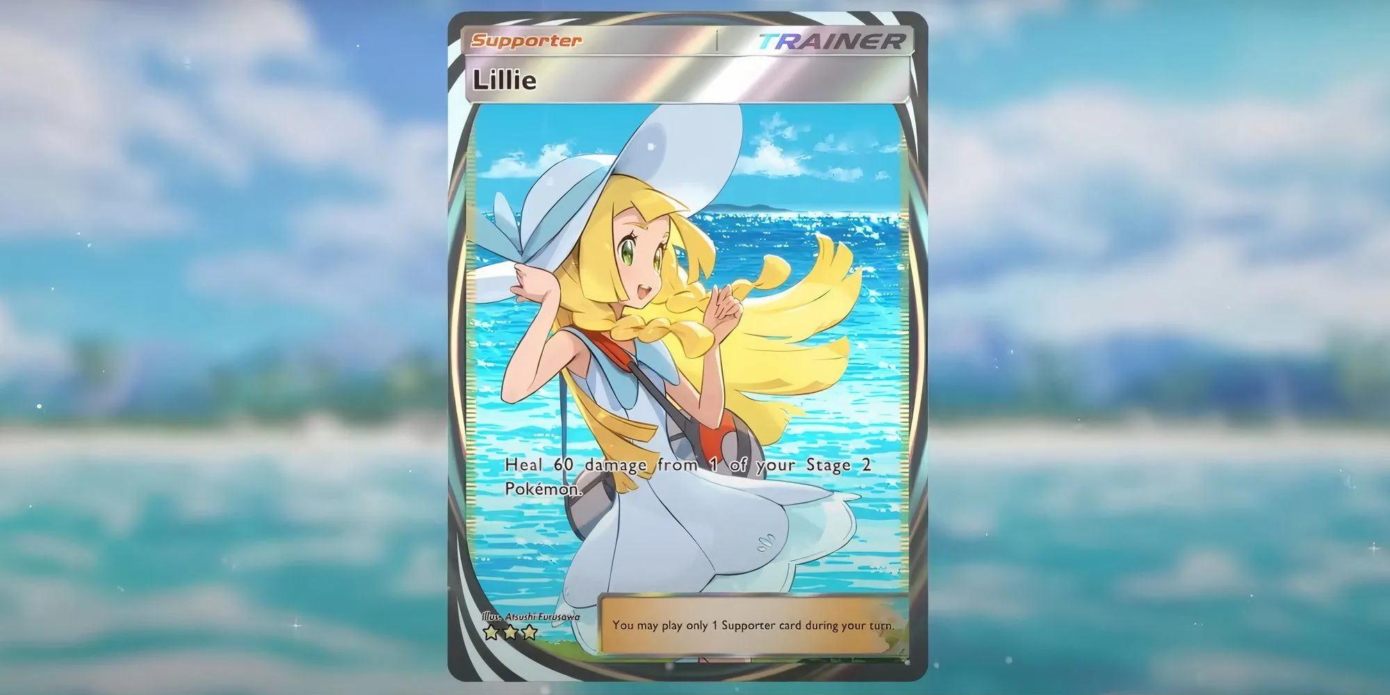 Thẻ bài Supporter Lillie mới trong Pokemon TCG Pocket set Celestial Guardians