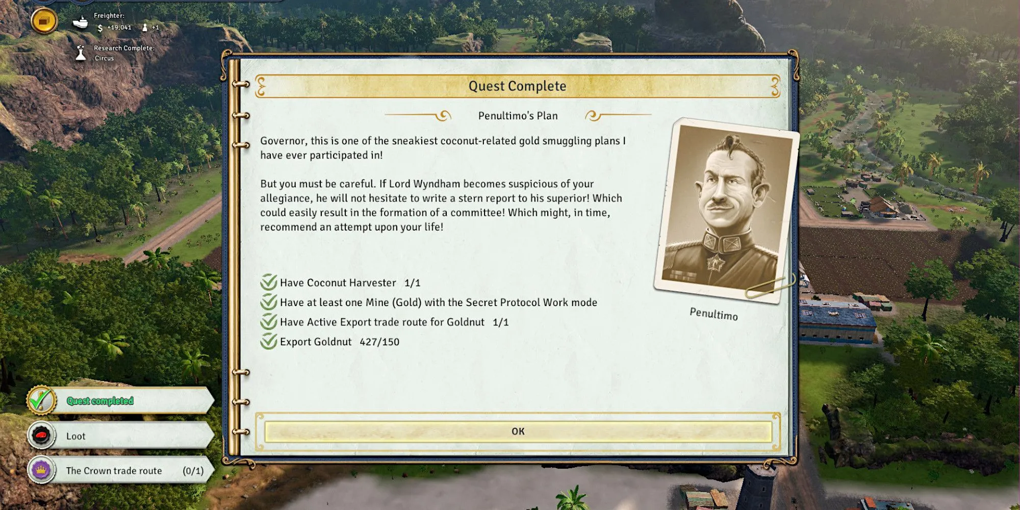 Tòa nhà chính phủ của El Presidente trong game xây dựng thành phố hài hước Tropico 6.