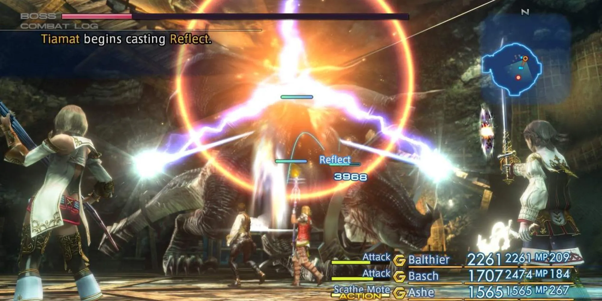 Trận chiến boss trong Final Fantasy XII, một trong những game PS2 nhập vai Nhật Bản (JRPG) kéo dài nhất.