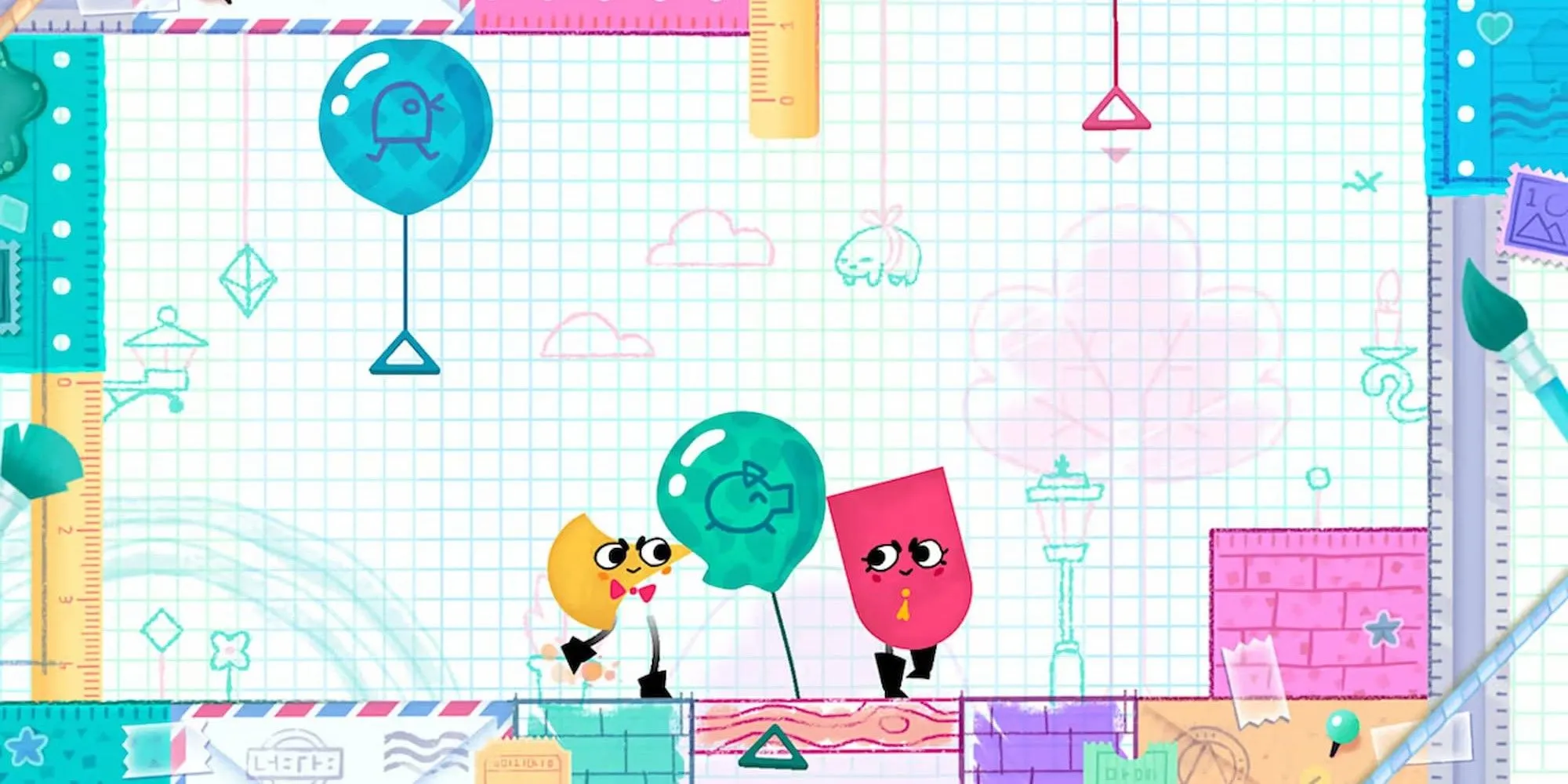 Two Shapes in Snipperclips, Cut it Out Together
