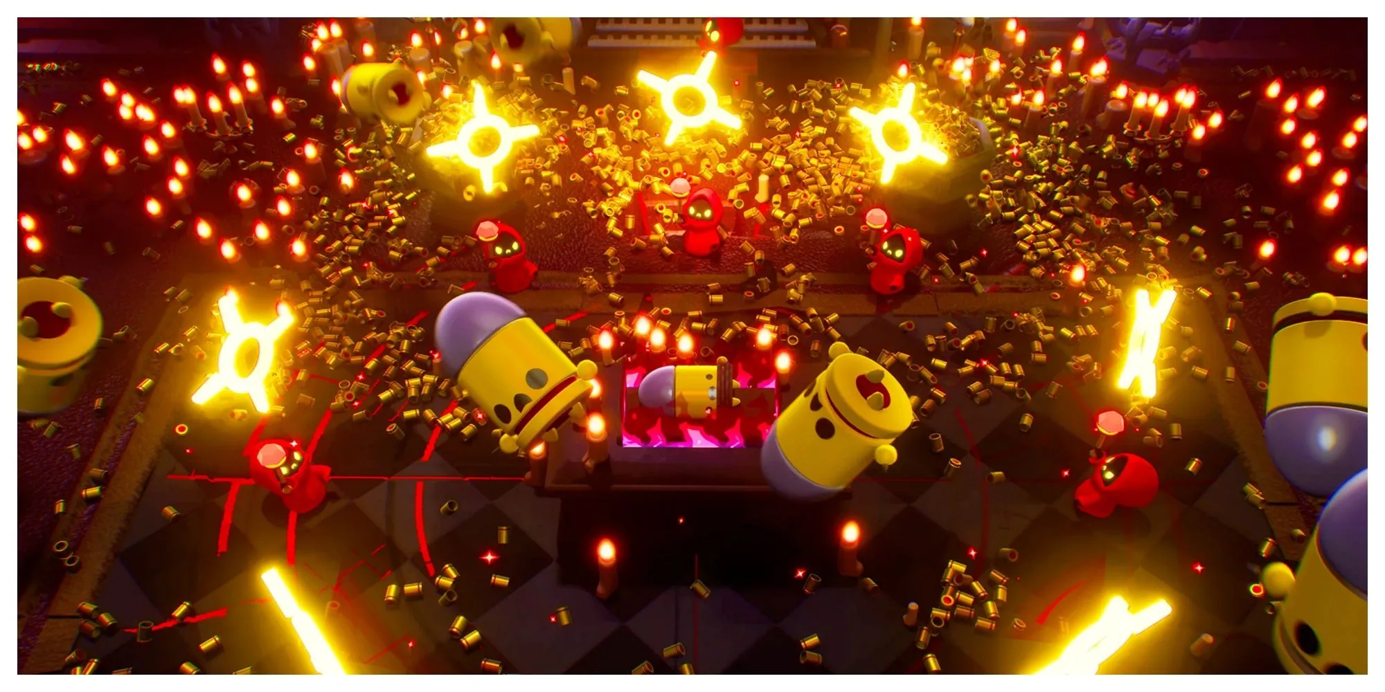 Viên đạn khổng lồ biến đổi từ Bullet Kin, đại diện cho thử thách mới trong tựa game roguelike Enter the Gungeon 2.