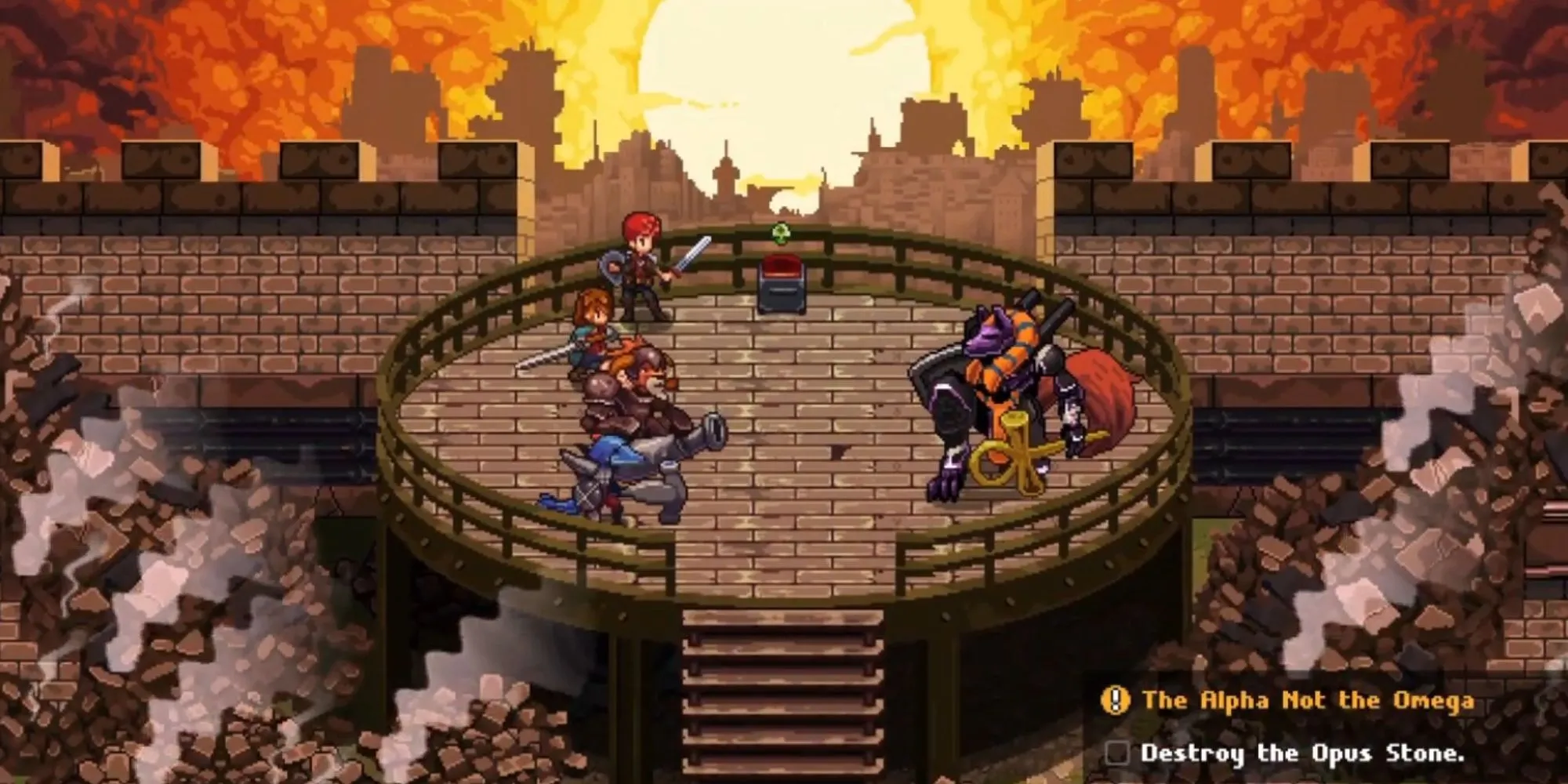 Cảnh giới thiệu nhân vật trong game Chained Echoes