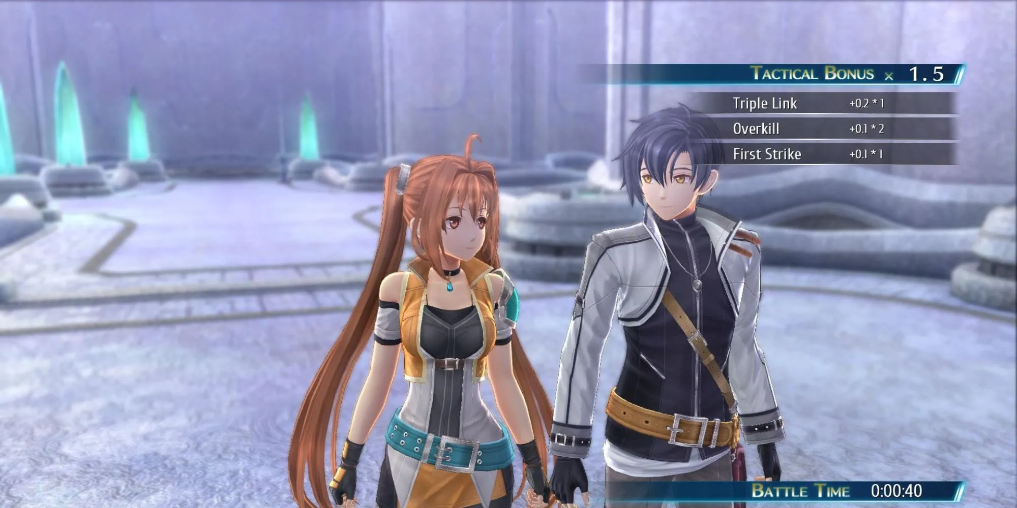 Estelle và Joshua Bright trong game The Legend of Heroes: Trails in the Sky