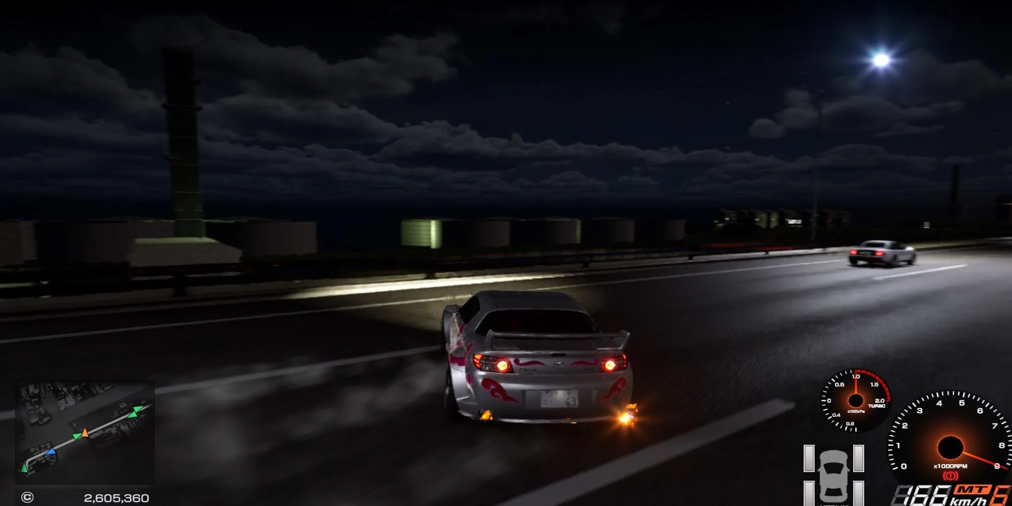 Màn hình tùy chỉnh xe và Drifting trong game đua xe Tokyo Xtreme Racer