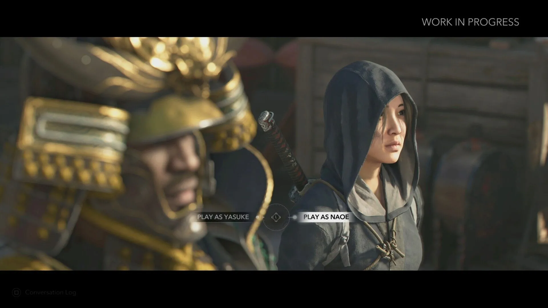 Naoe thực hiện hành động lén lút trong Assassin's Creed Shadows
