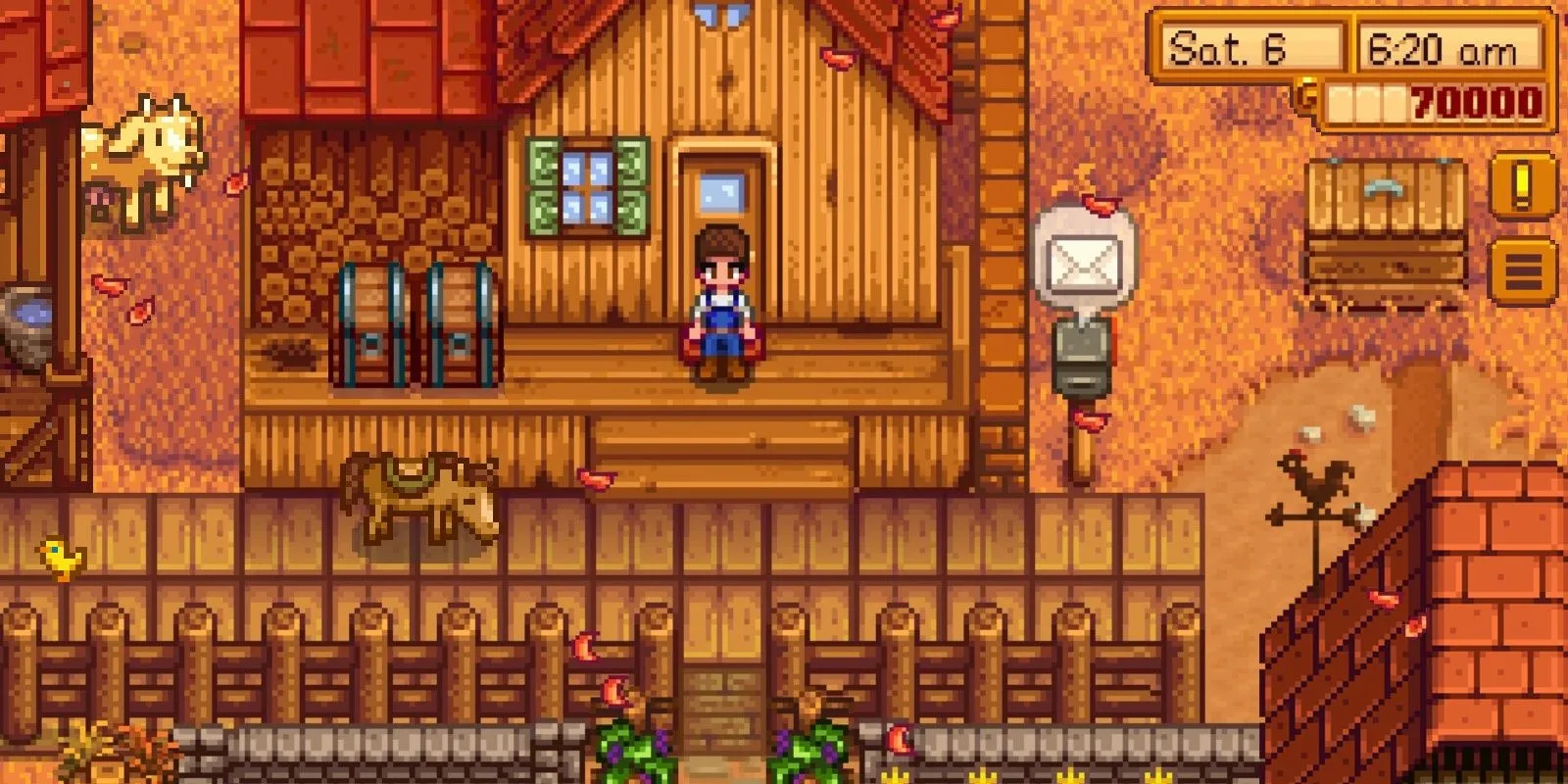 Người chơi di động trong trang trại Stardew Valley