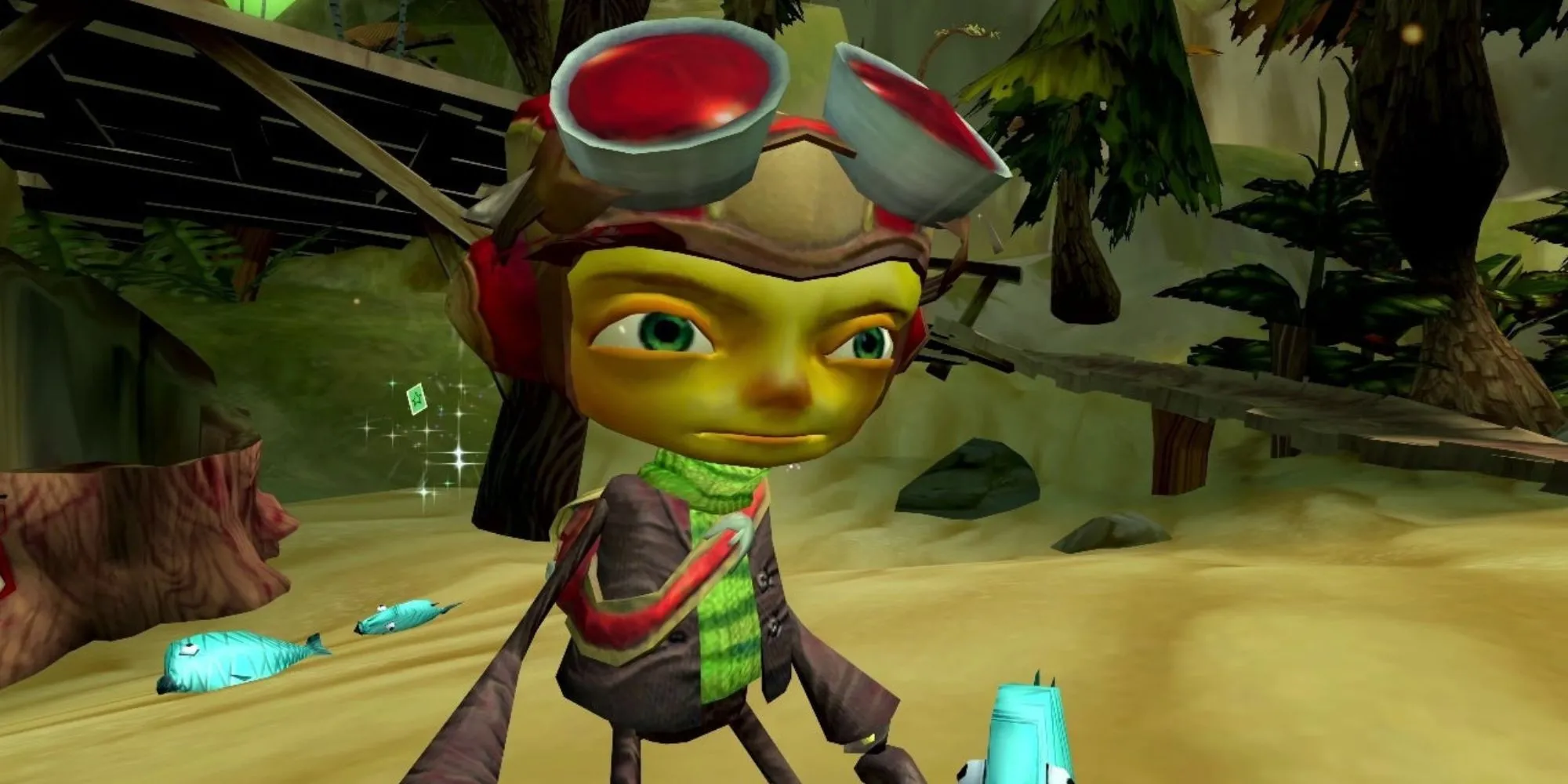 Nhân vật chính Raz trong game Psychonauts gốc