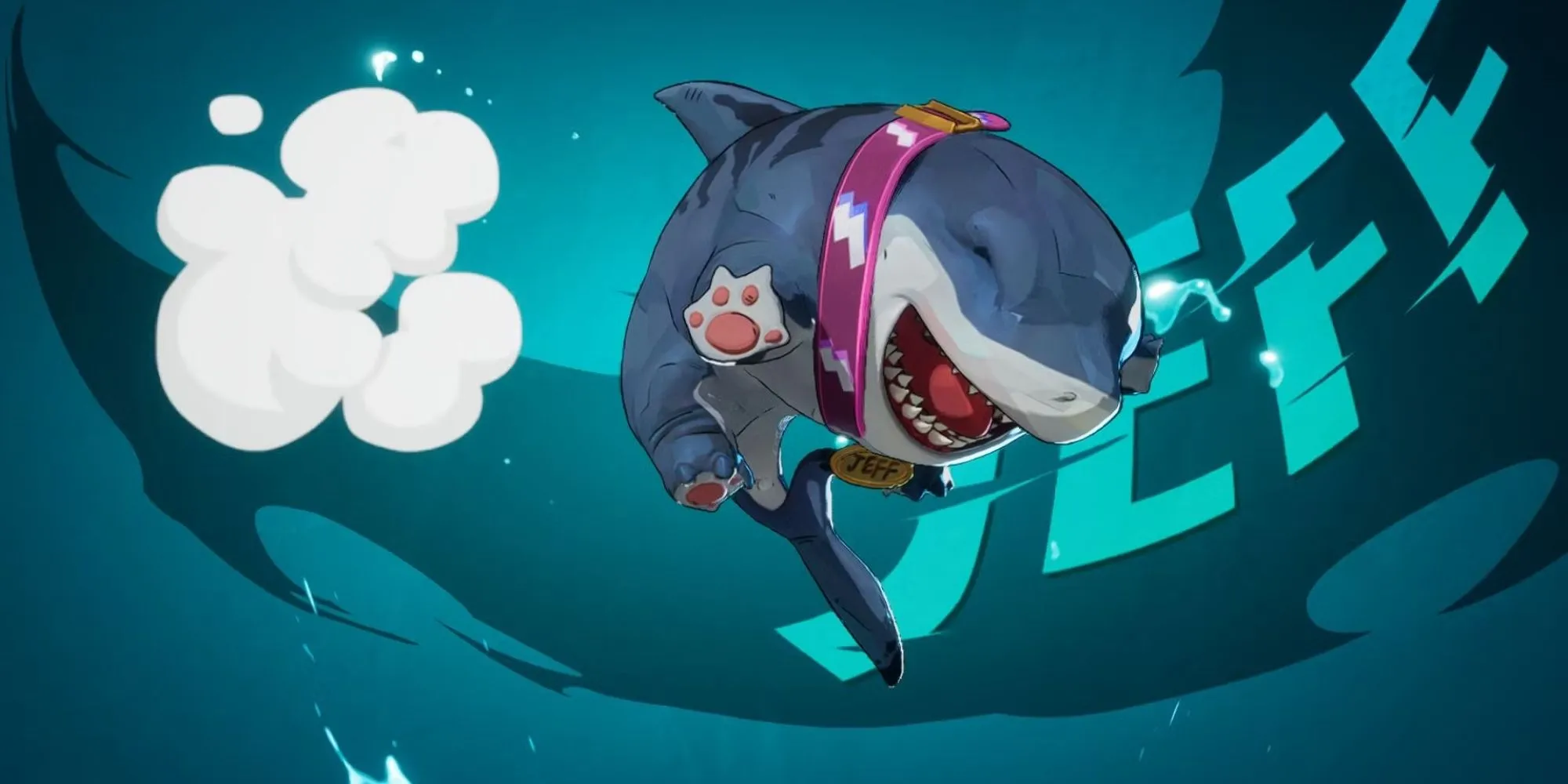Nhân vật Jeff the Land Shark trong game Marvel Rivals đang dùng chiêu cuối