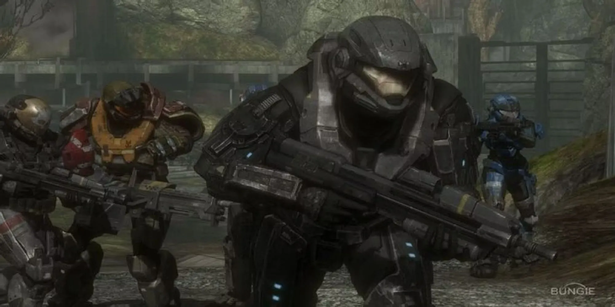 Nhân vật Noble 6 trong khung cảnh bi tráng của Halo Reach