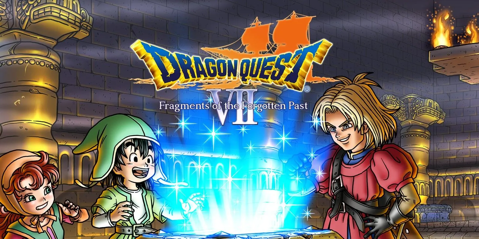 Ảnh bìa chính thức của Dragon Quest 7: Fragments Of The Forgotten Past.