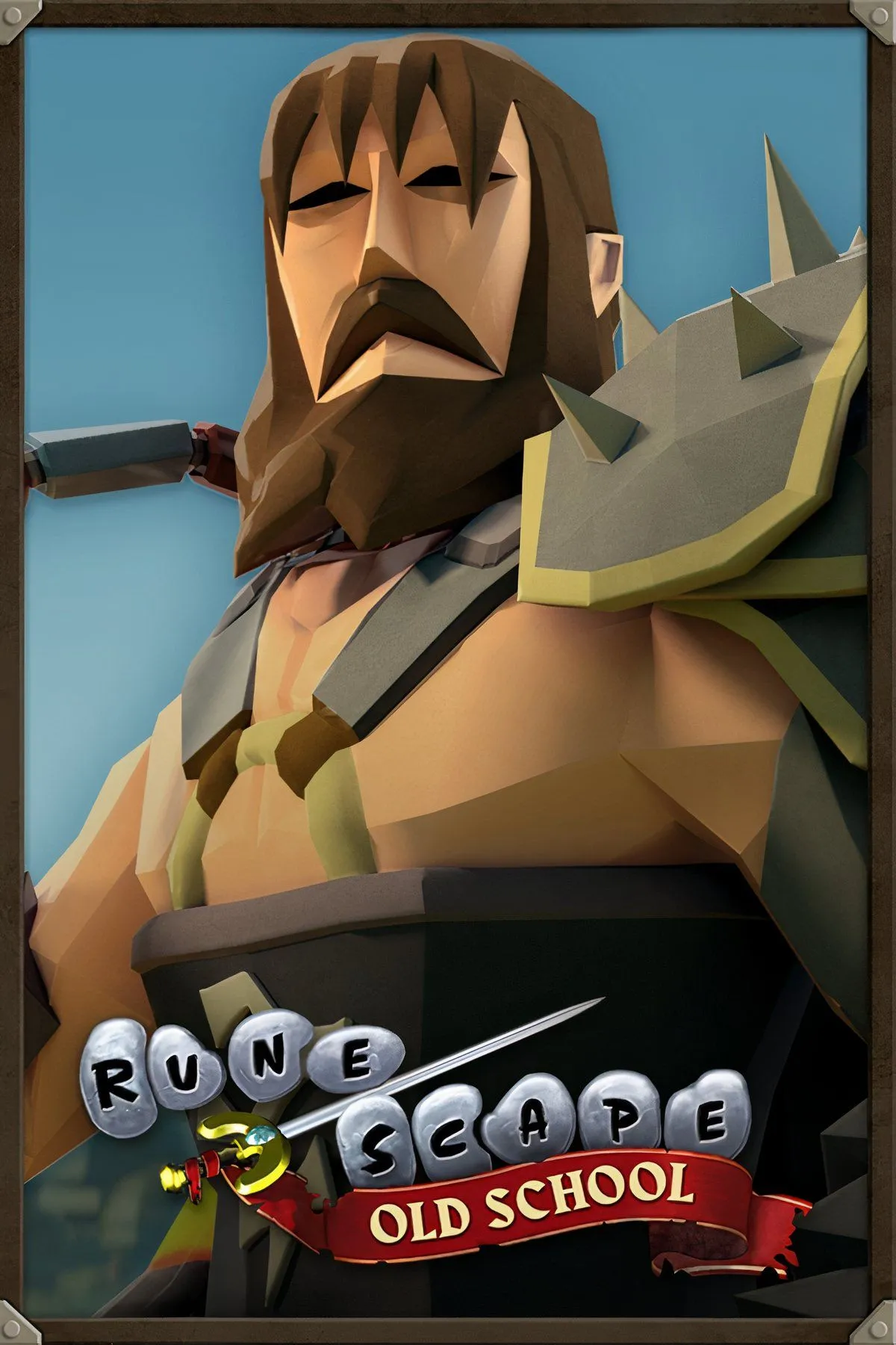 Ảnh minh họa lối chơi và giao diện của Old School RuneScape, với nhiều nhân vật đang tương tác trong một khu vực làng mạc.
