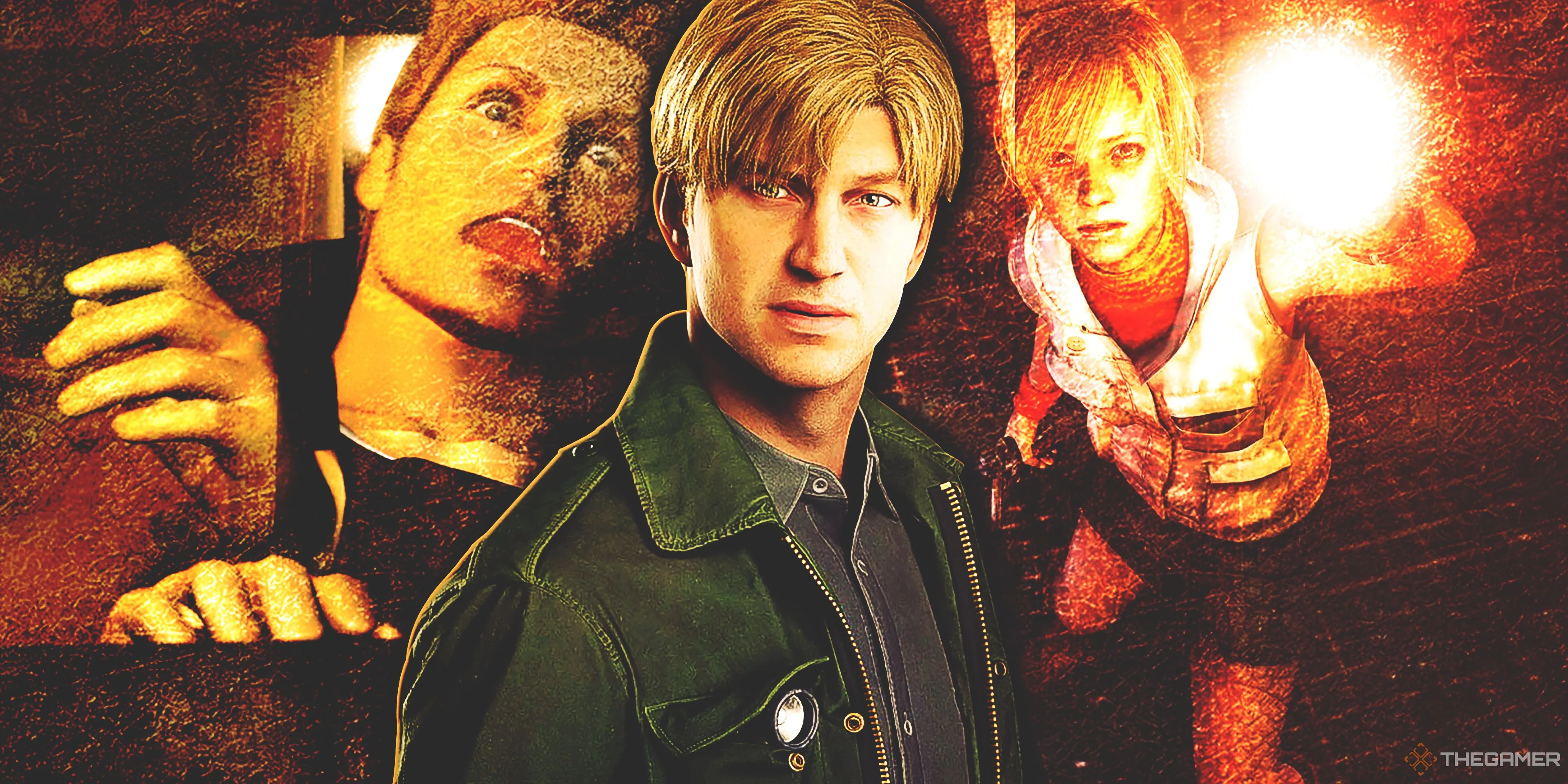 Ba nhân vật biểu tượng của Silent Hill: Harry Mason, James Sunderland và Heather Mason.