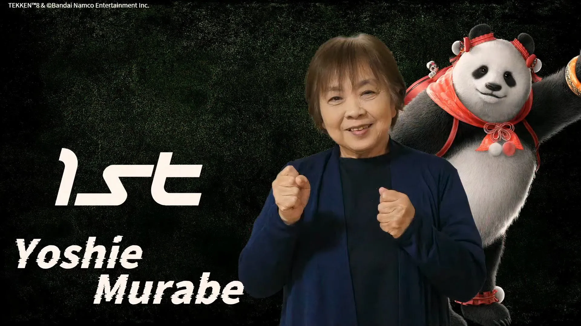Bà Yoshie Murabe nâng cúp vô địch giải đấu Tekken 8 của người cao tuổi