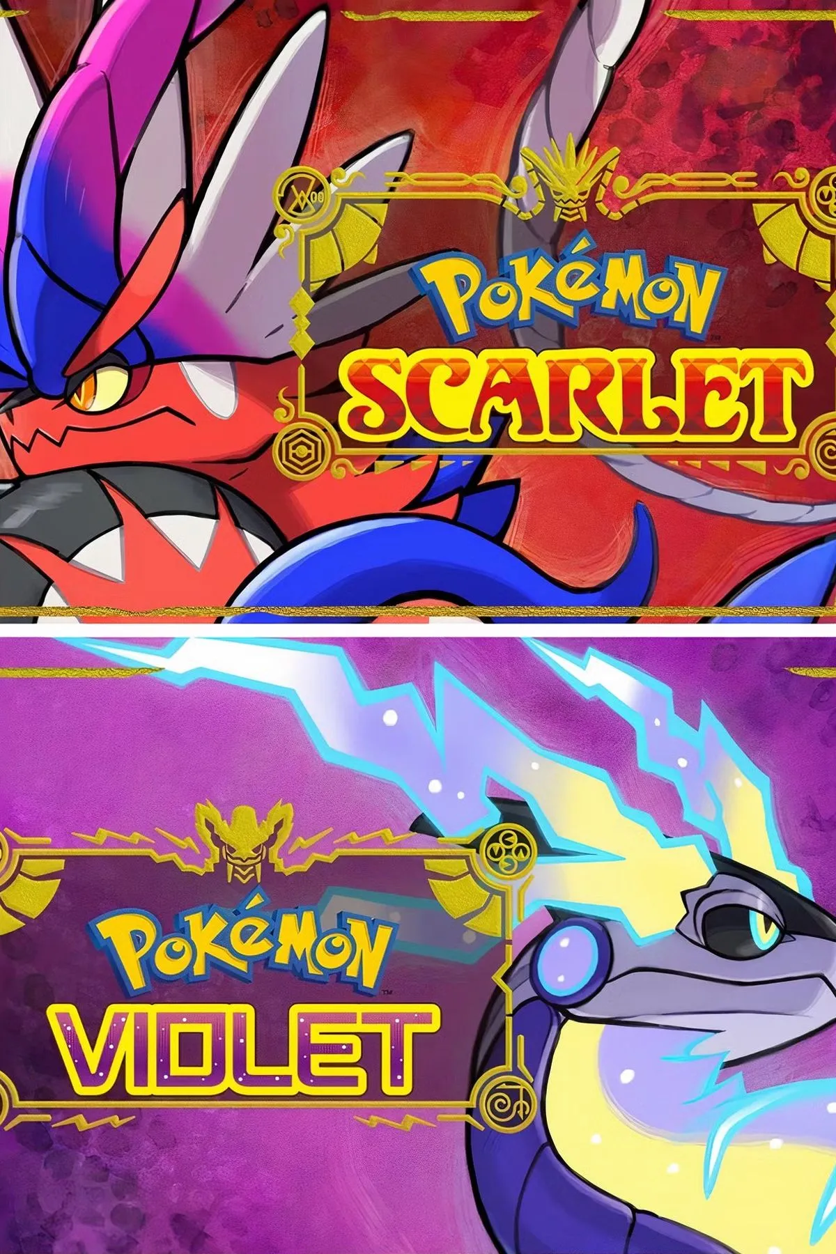 Bìa game Pokemon Scarlet và Violet, minh chứng cho bước tiến đồ họa 3D và thế giới mở của Pokemon.