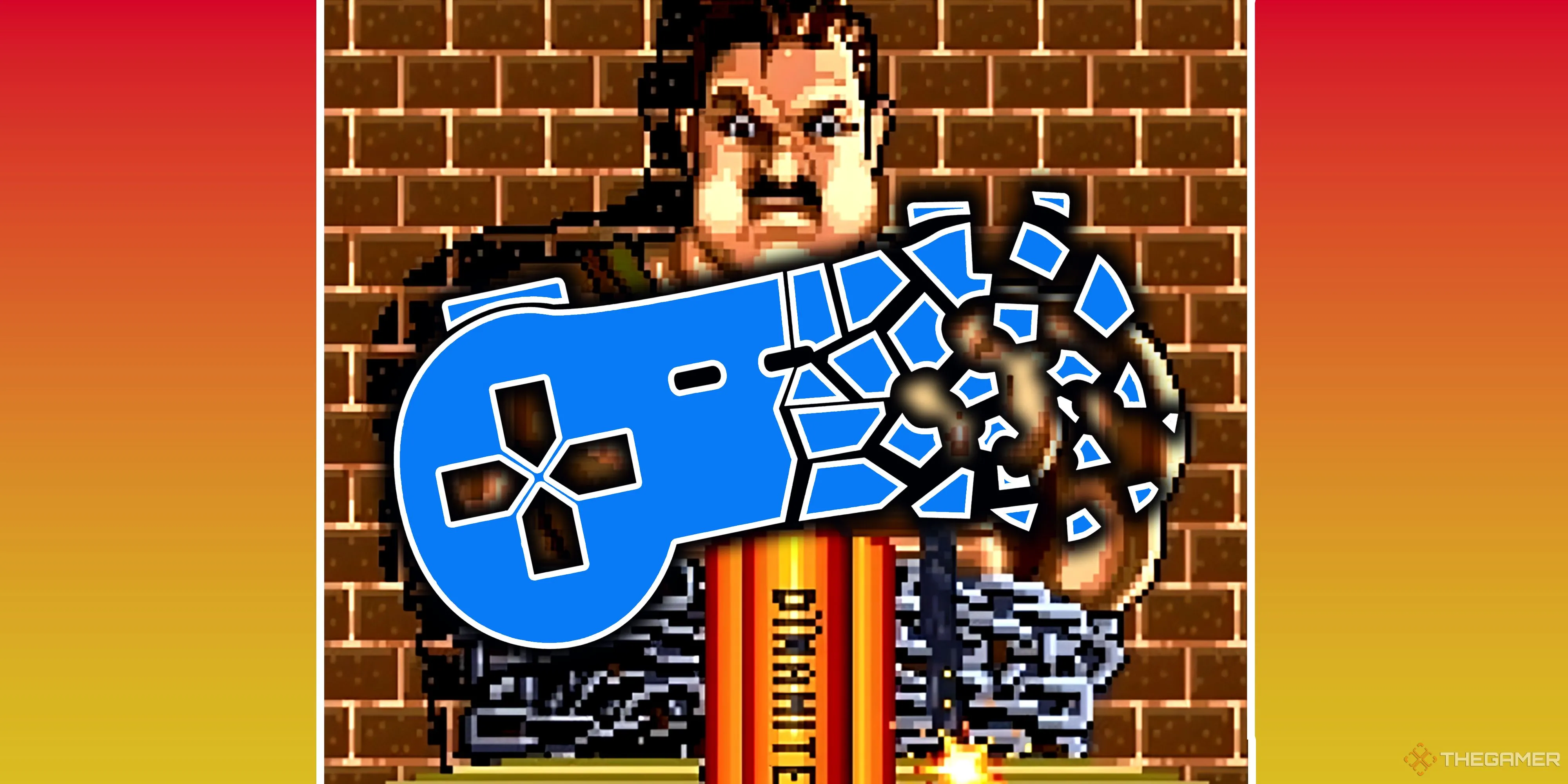 Biểu tượng phong trào Stop Killing Games với người thổi mìn