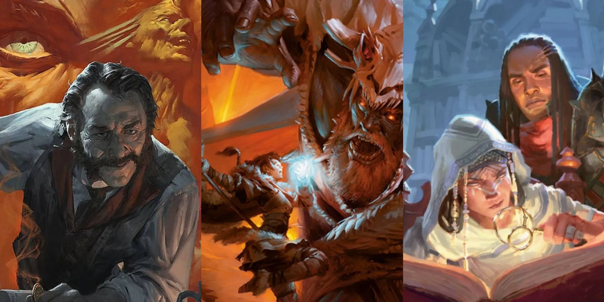 Bộ sách D&D cơ bản với Yawning Portal, Player's Handbook và Candlekeep Mystery, biểu tượng của cuộc phiêu lưu Dungeons & Dragons.