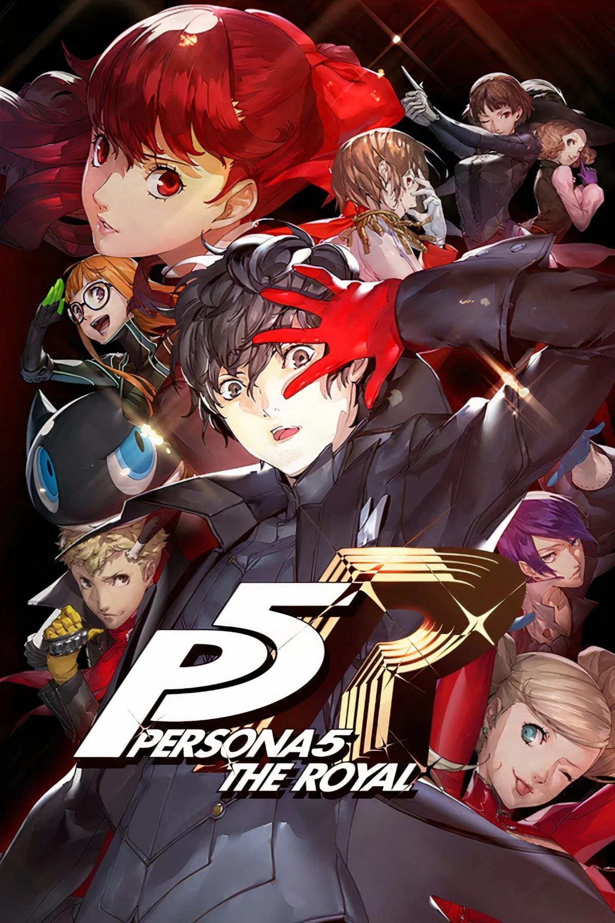 Cảnh chiến đấu và nhân vật chính Joker từ game Persona 5 Royal.