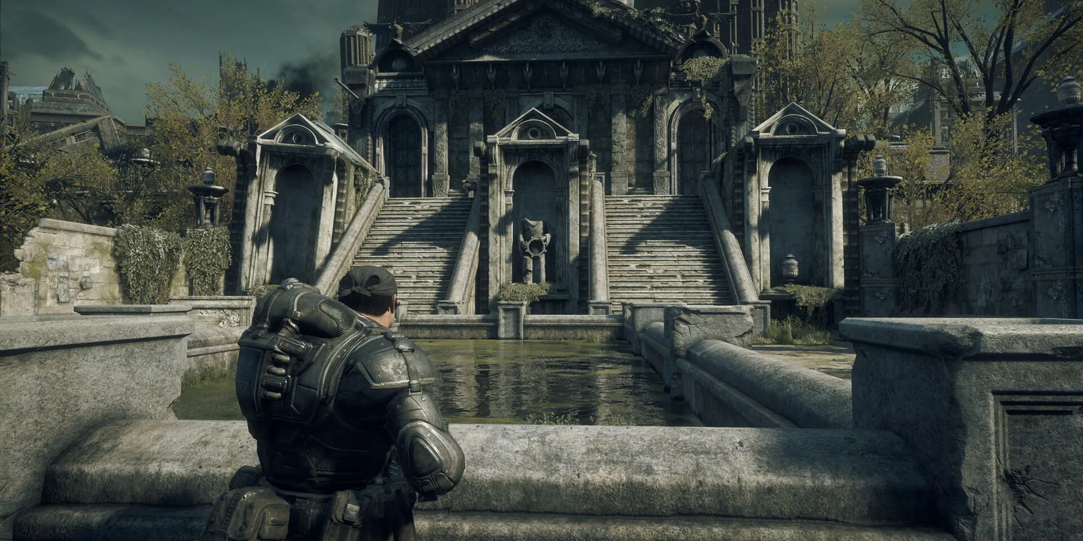 Cảnh khám phá trong game Gears of War Reloaded