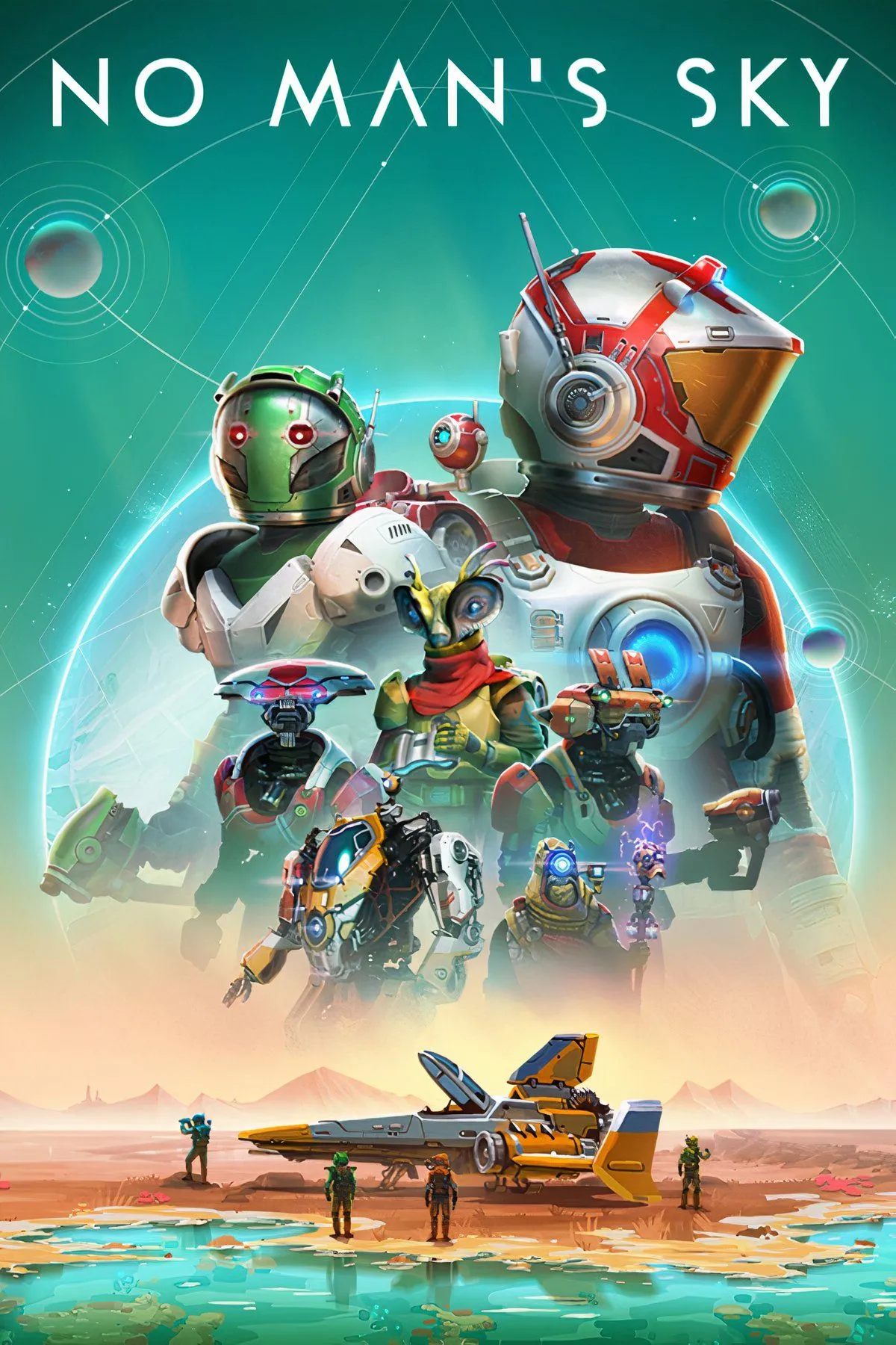 Cảnh tổng hợp các hoạt động trong No Man's Sky